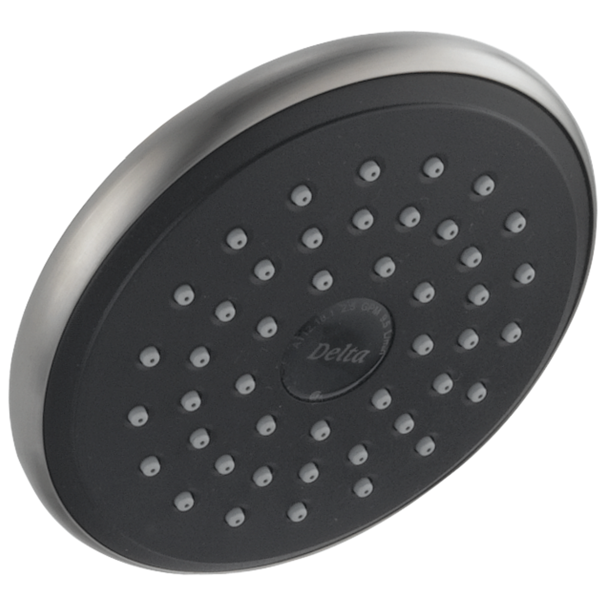 Delta Faucet Universal Showering Components Single-Setting Raincan Shower Head - Stainless