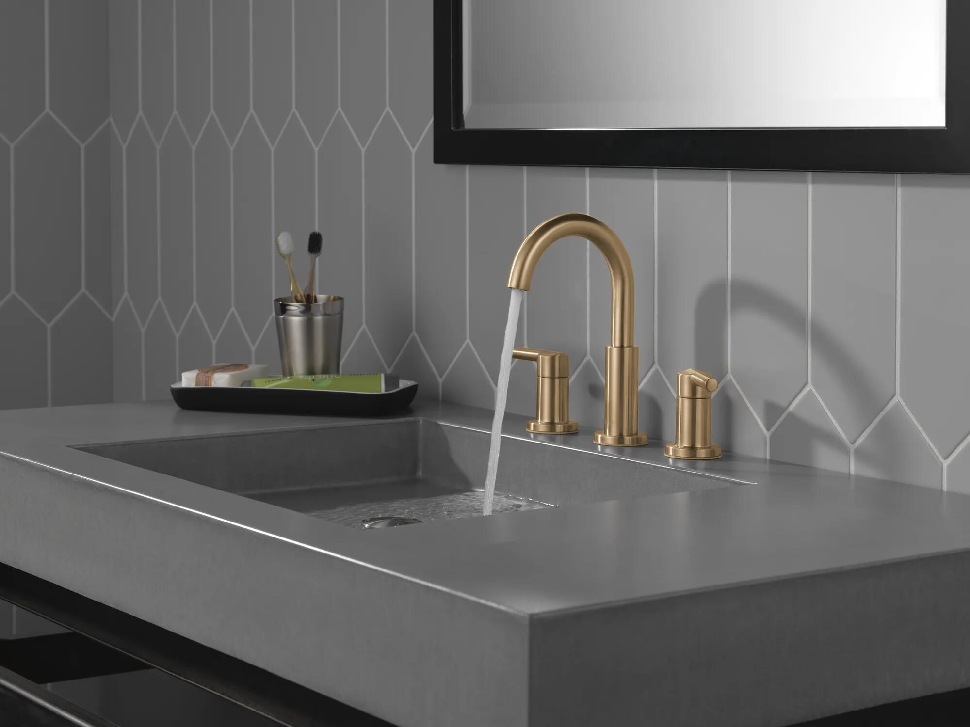 Widespread Bathroom Faucet (Recertified) in Champagne Bronze