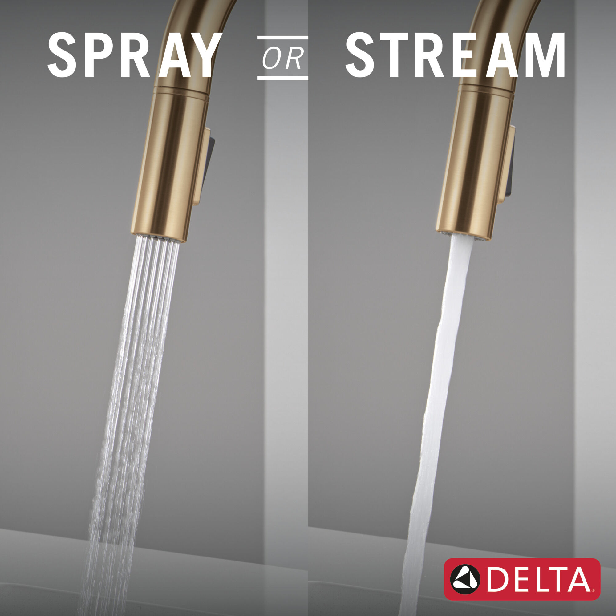 Single Handle Pull-Down Kitchen Faucet in Champagne Bronze 19867LF