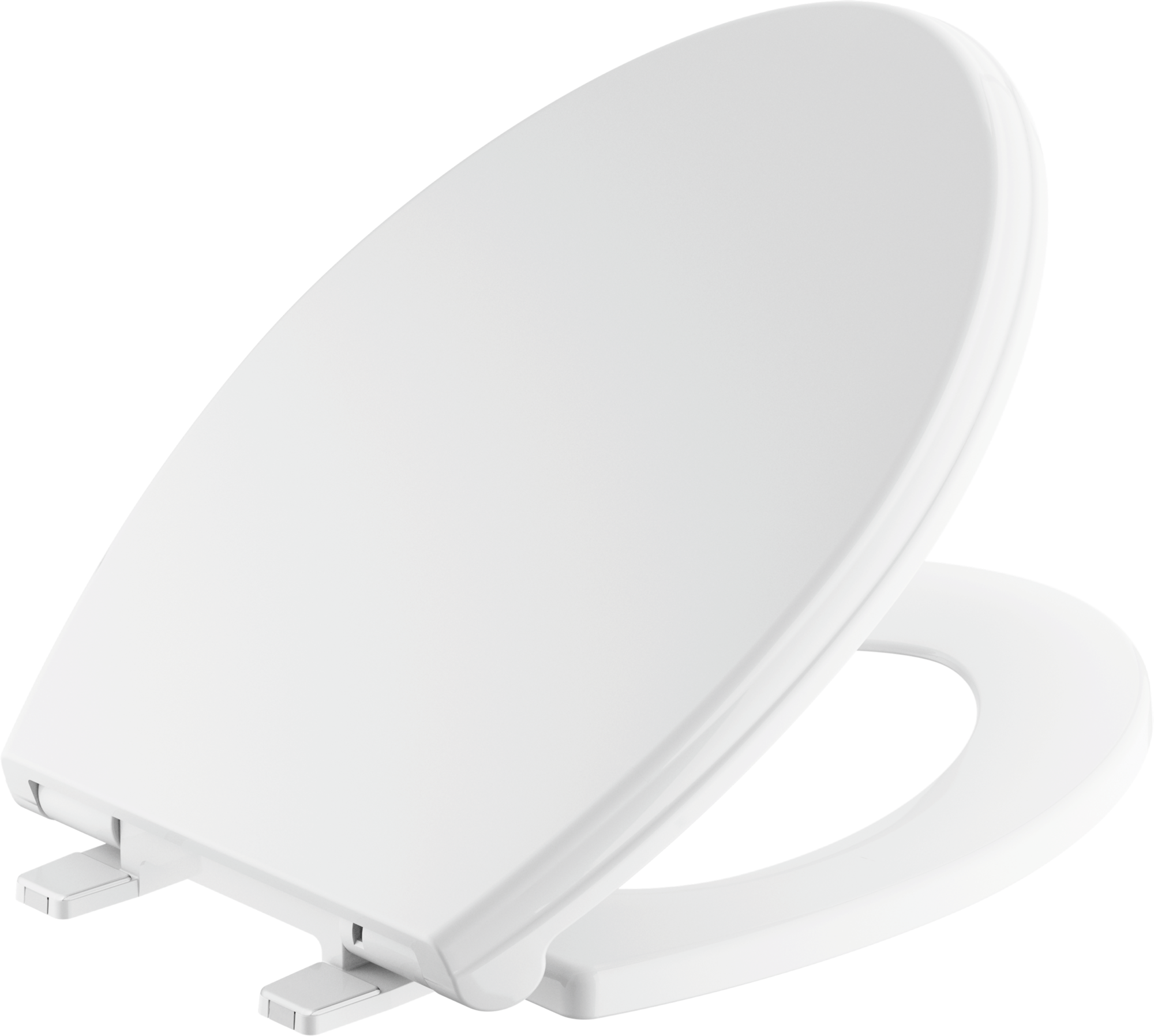Premier Faucet 283032 Slow-Close White Elongated Plastic Toilet Seat 