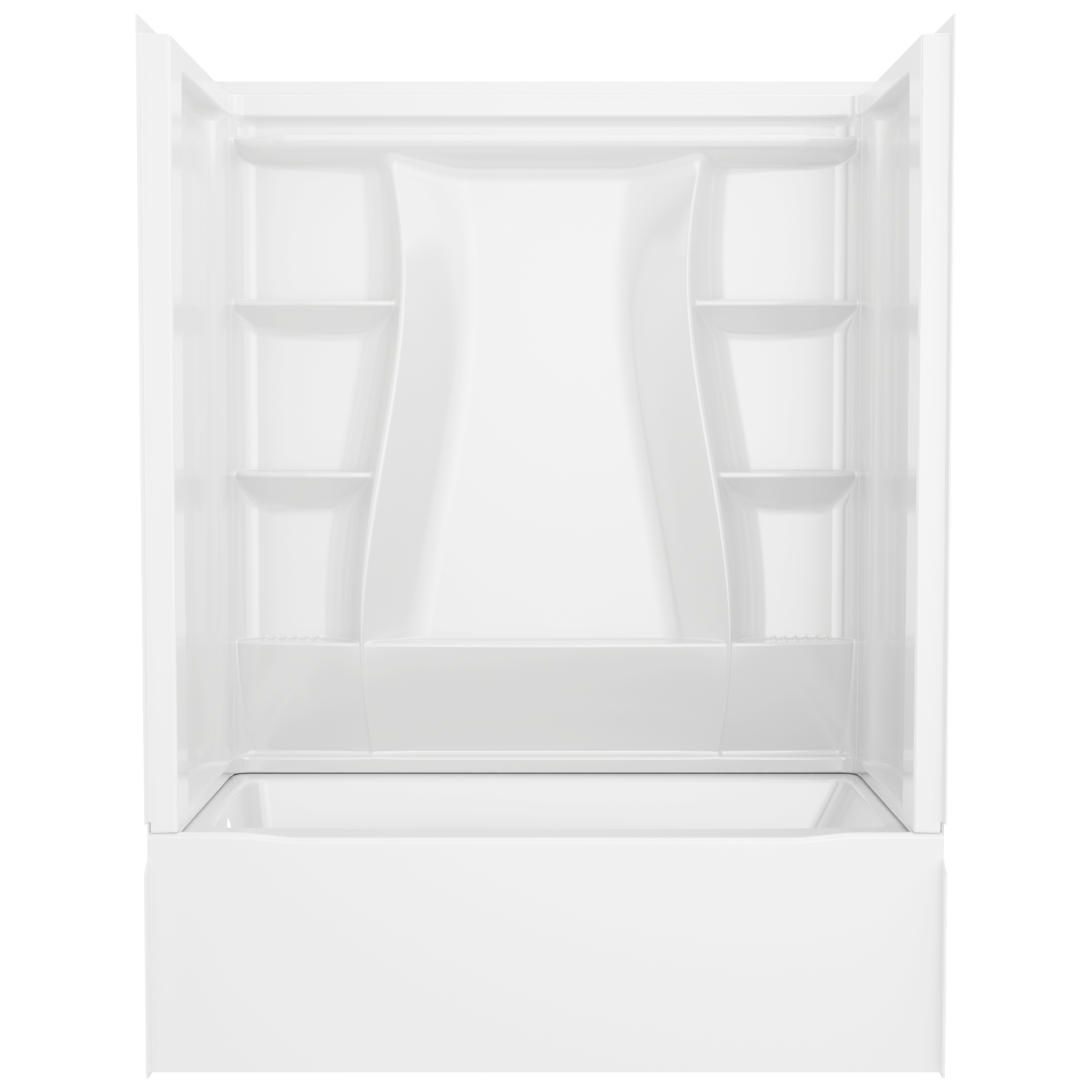 60x32 Alcove Bathtub Bundle - Left in High Gloss White BVS2-C521
