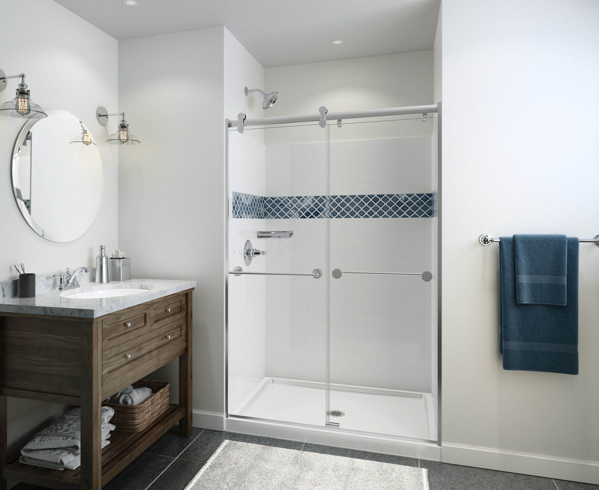 Two Handle Centerset Bathroom Faucet in Chrome 25713LF-ECO | Delta