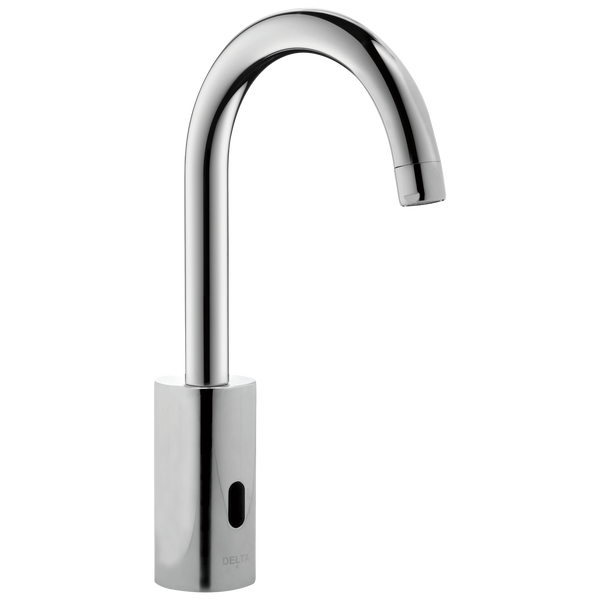 Single Hole Electronic Gooseneck Bathroom Faucet for Cold or Premixed