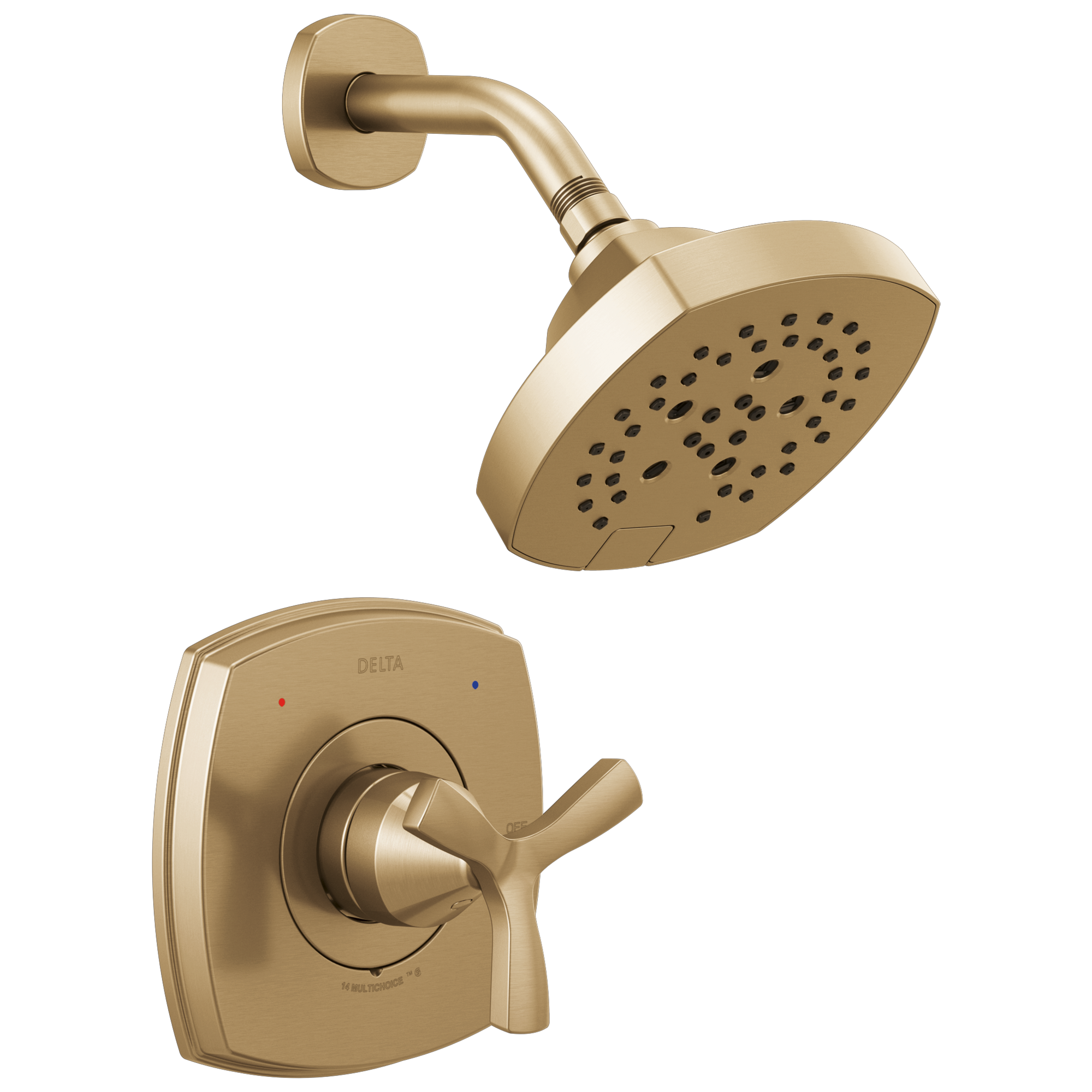 Delta Faucet Stryke 14 Series Shower Only - Lumicoat Champagne - Bronze