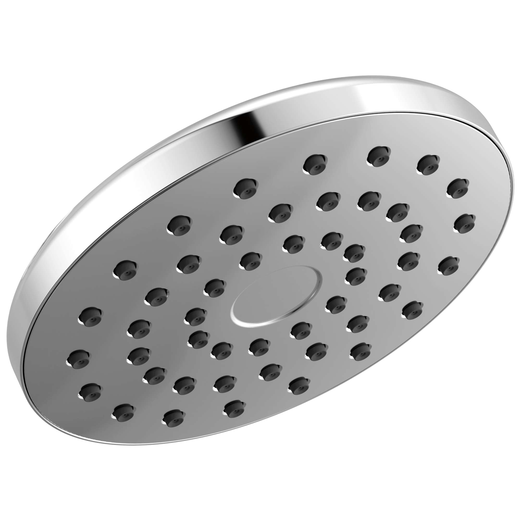 Delta Faucet Universal Showering Components: PivotPro Raincan Shower Head - Lumicoat Chrome