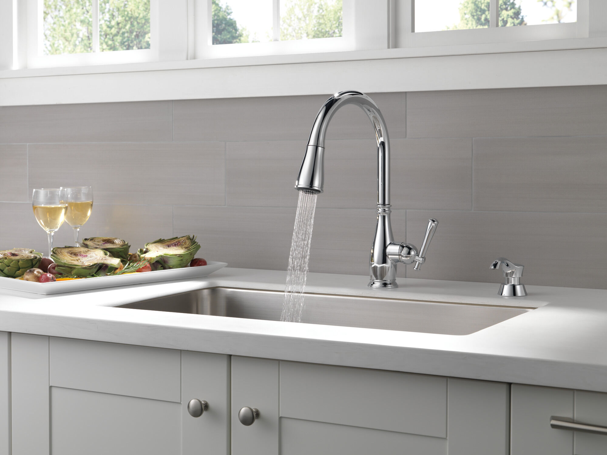 【定価119,900円】capita DOA✖️union force ２点セット Single Handle Pull-Down Kitchen Faucet with Soap Dispenser and