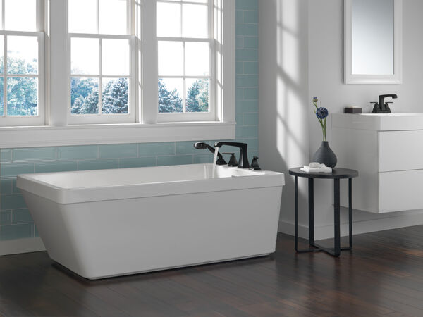 60 in. x 32 in. Freestanding Tub with Integrated Waste and Overflow, image 2