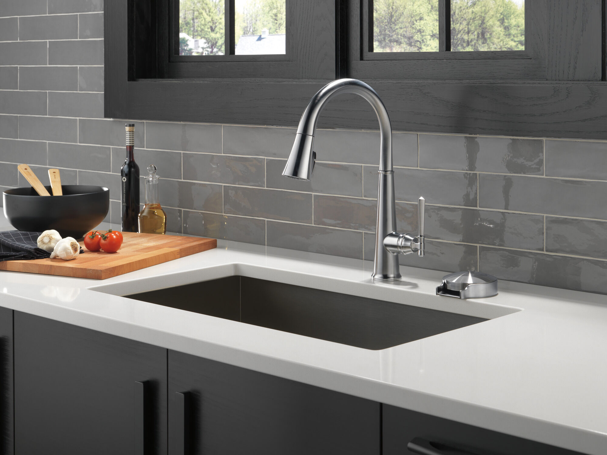 Delta Traditional Single Handle Arctic Stainless Kitchen Beverage Faucet 556044 for sale online 