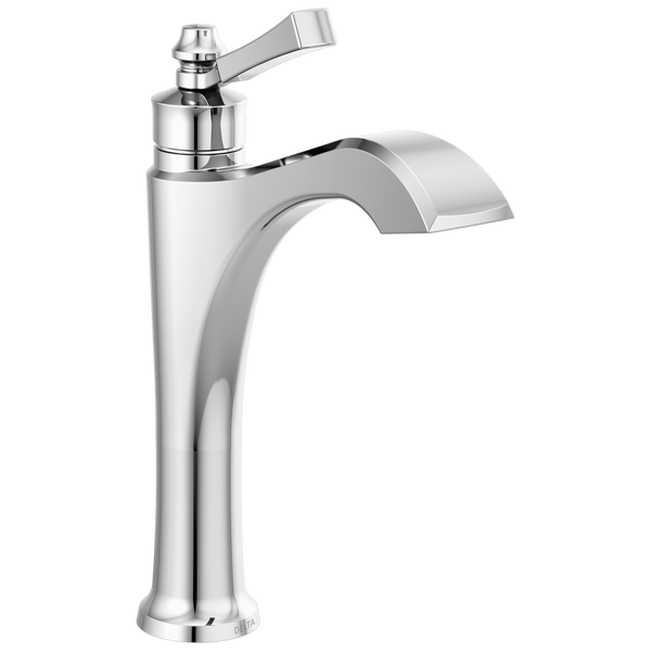 Single Handle MidHeight Vessel Bathroom Faucet in Chrome 656DST