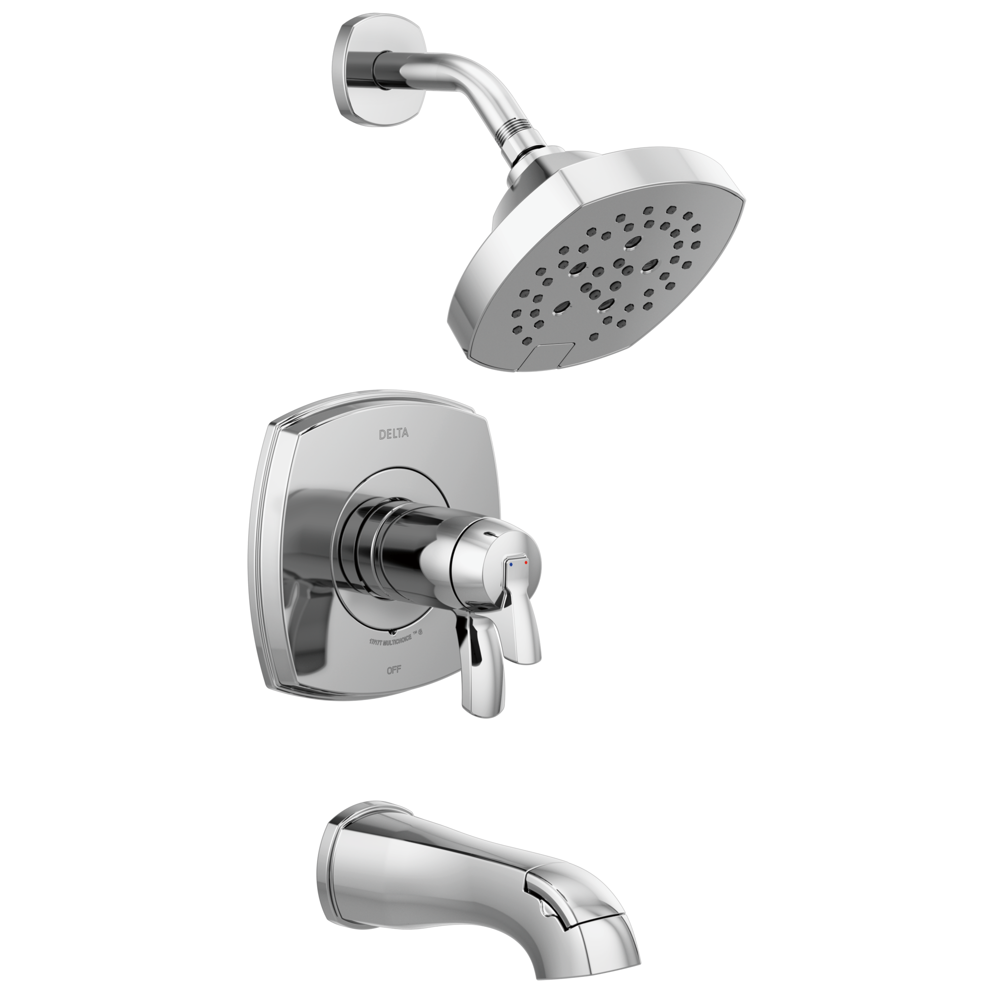 Delta Faucet Stryke 17 Thermostatic Tub and Shower Only - Lumicoat Chrome