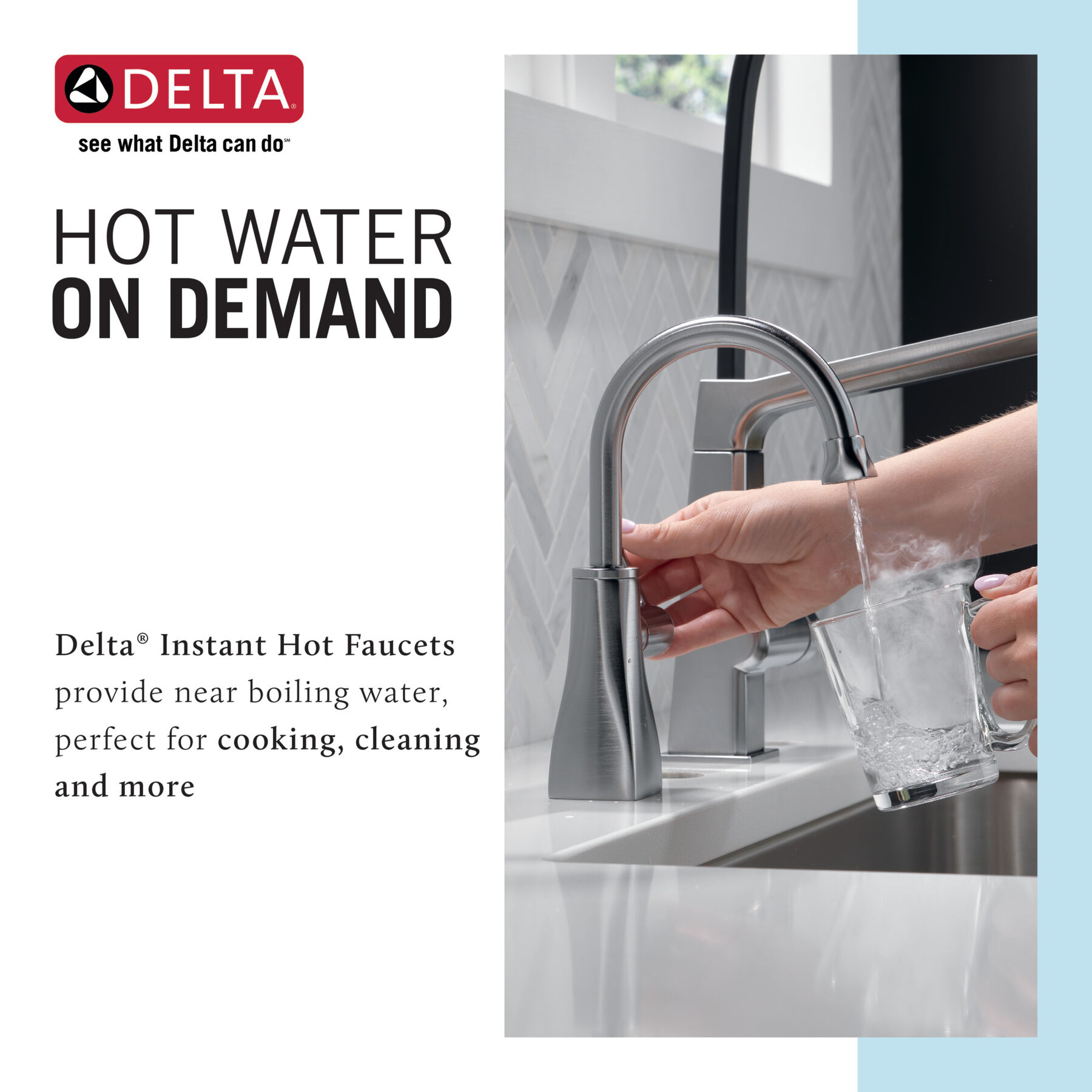 Contemporary Round Instant Hot Water Dispenser in Arctic Stainless  1930LF-H-AR