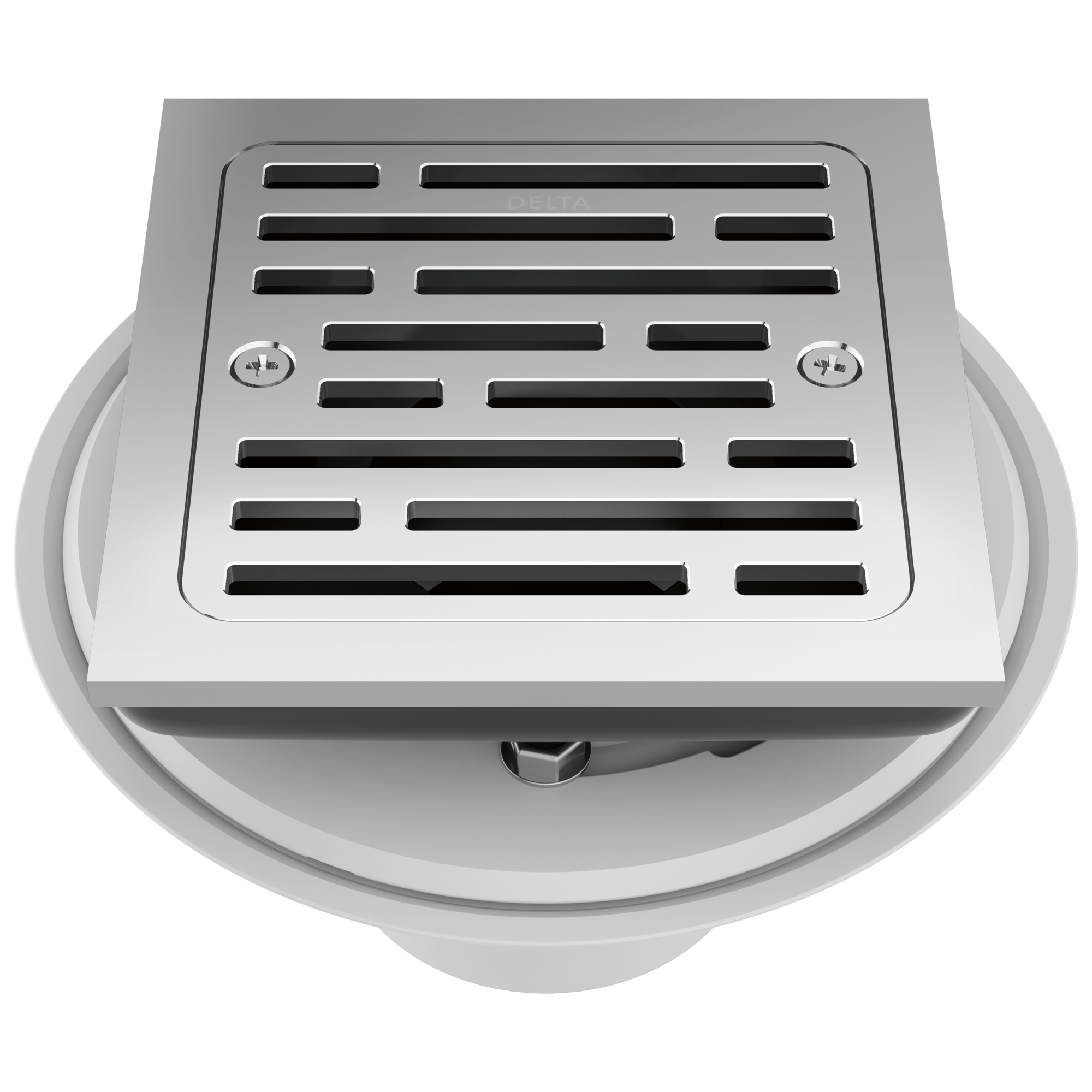 Delta Faucet 4" Square Tile-In Shower Drain in Chrome
