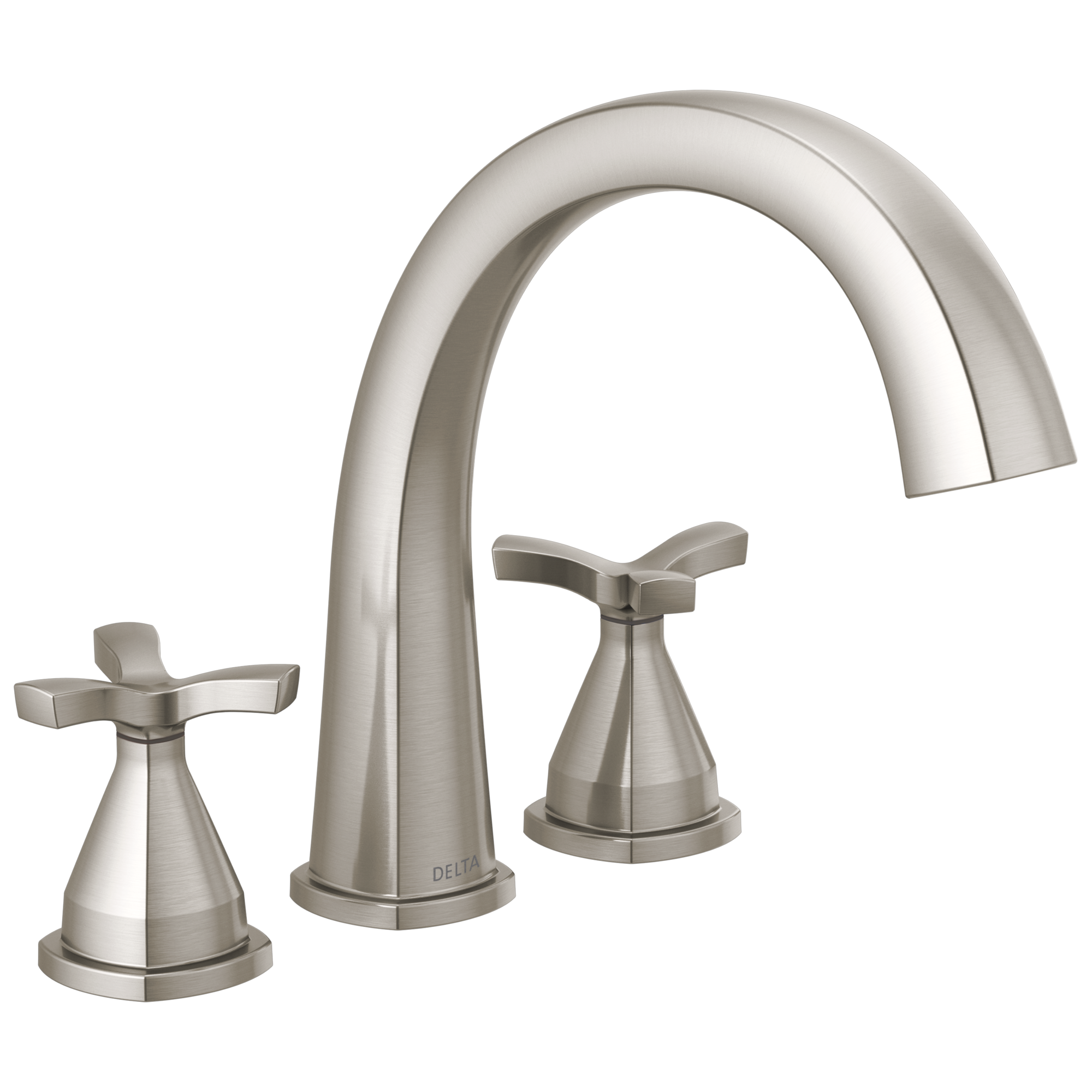 Delta Faucet Stryke Three Hole Roman Tub Trim - Lumicoat - Stainless