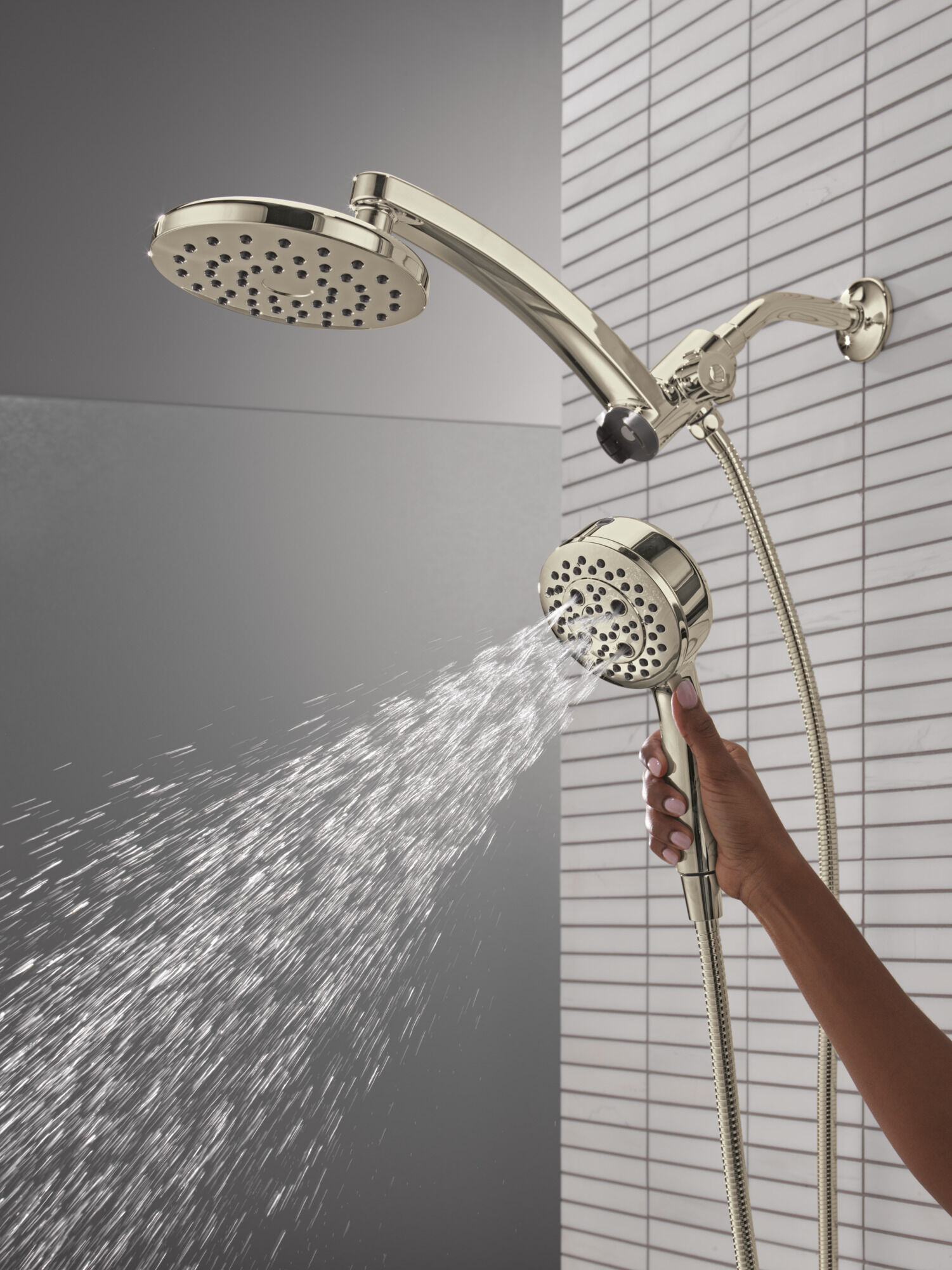 PivotPro™ 3-in-1 Combination Shower in Lumicoat® Polished Nickel