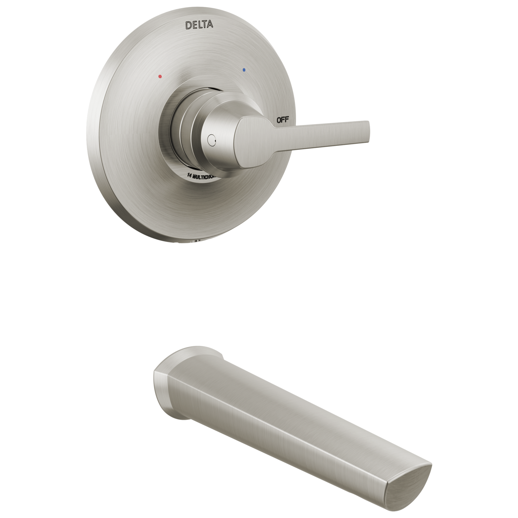 14 Series Tub Trim in Lumicoat® Stainless T14172SSPR Delta Faucet