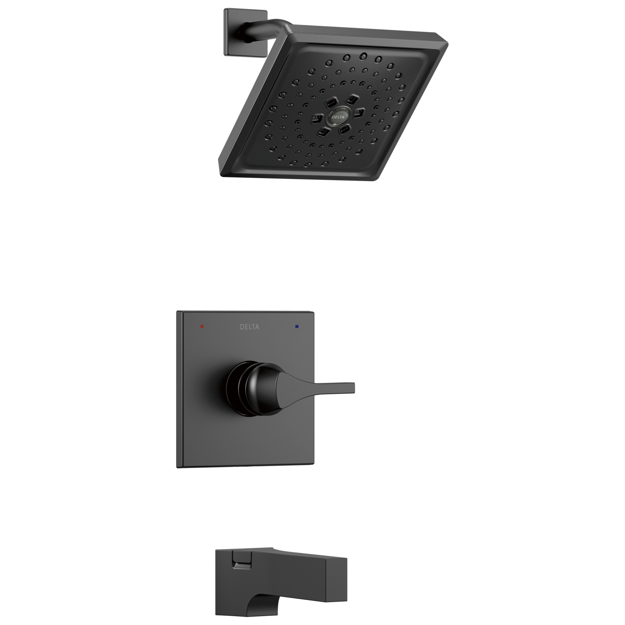 Delta Faucet Zura Monitor 14 Series H2OKineticTub and Shower Trim - Matte Black