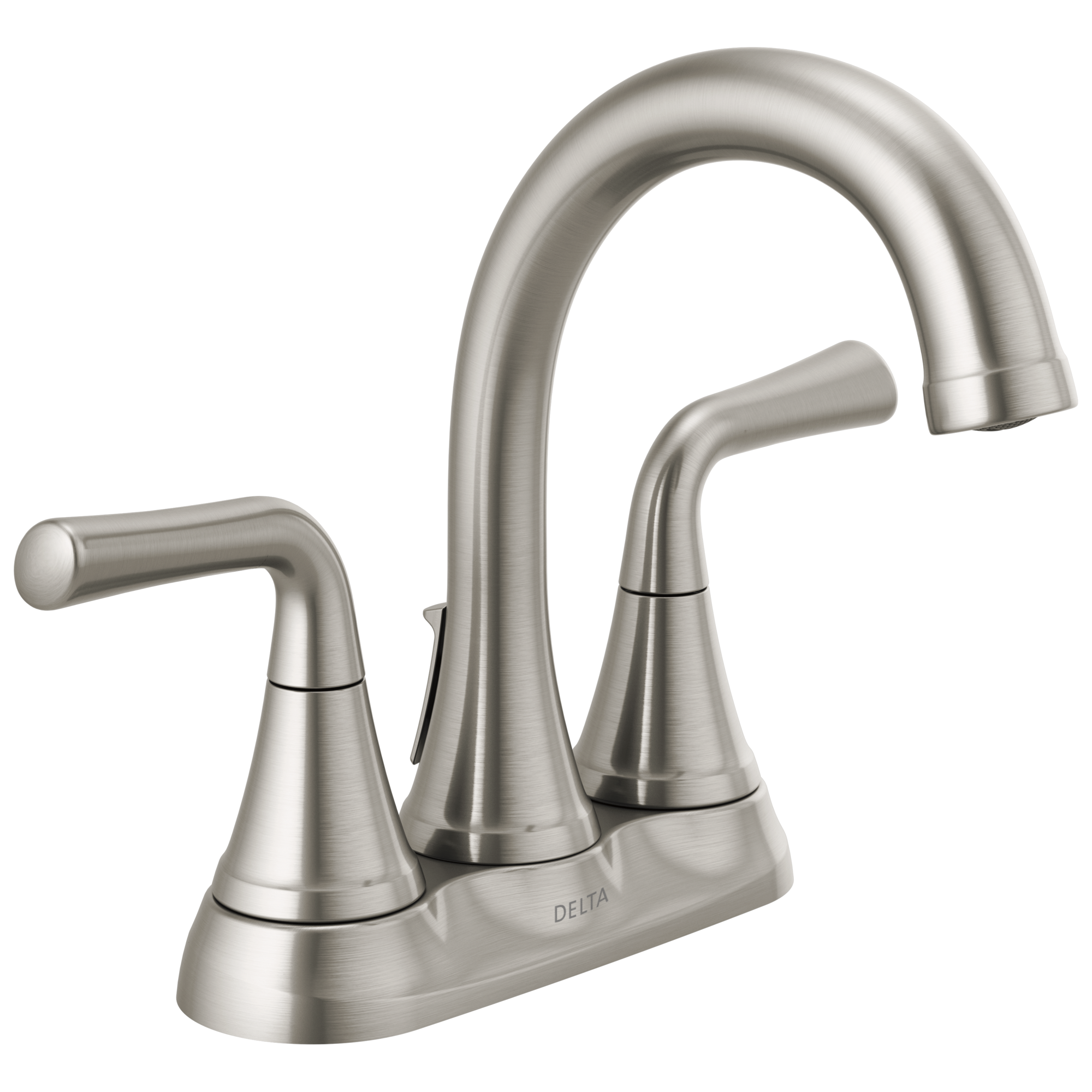 Delta Faucet KayraE Two Handle Tract-Pack Centerset Bathroom Faucet - Stainless