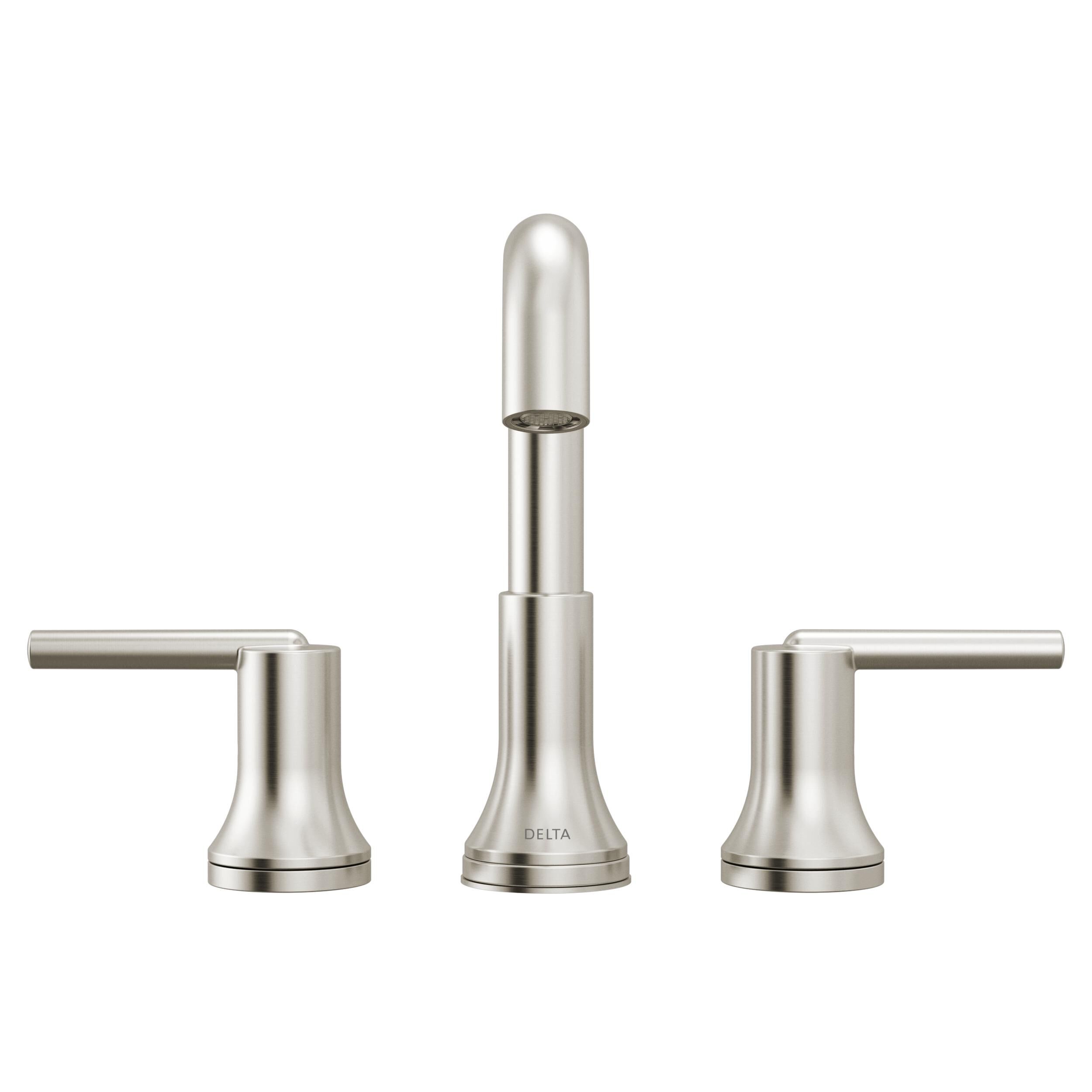 Two Handle Widespread Bathroom Faucet in Stainless 3554-SSMPU-DST