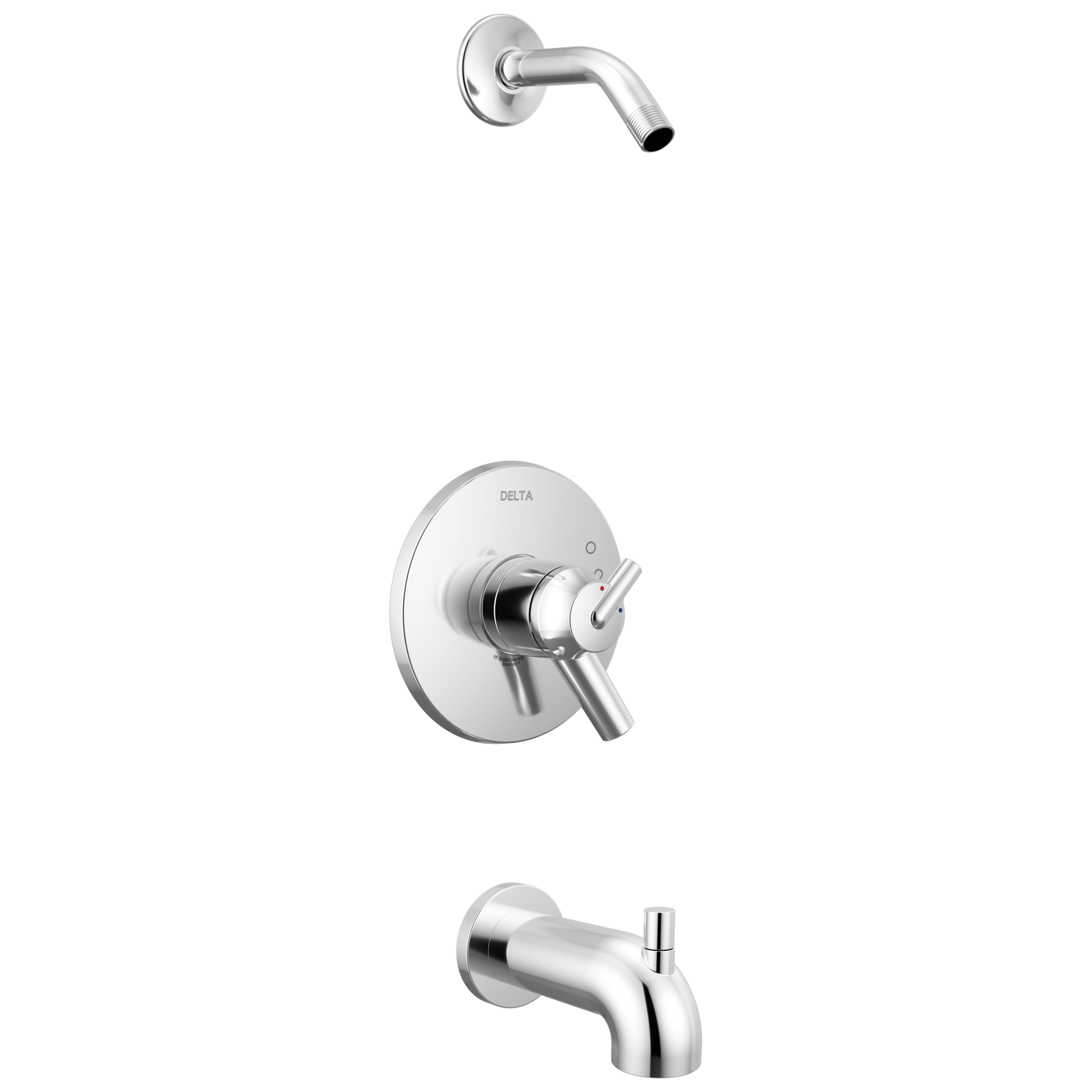 Delta Faucet Trinsic Monitor 17 Series Tub & Shower Trim - Less Shower Head - Chrome