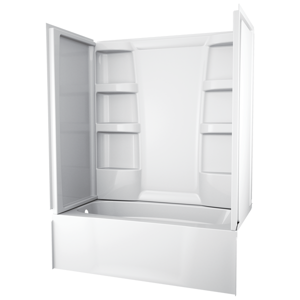 ProCrylic 60 in. x 32 in. Bathtub Surround in High Gloss White