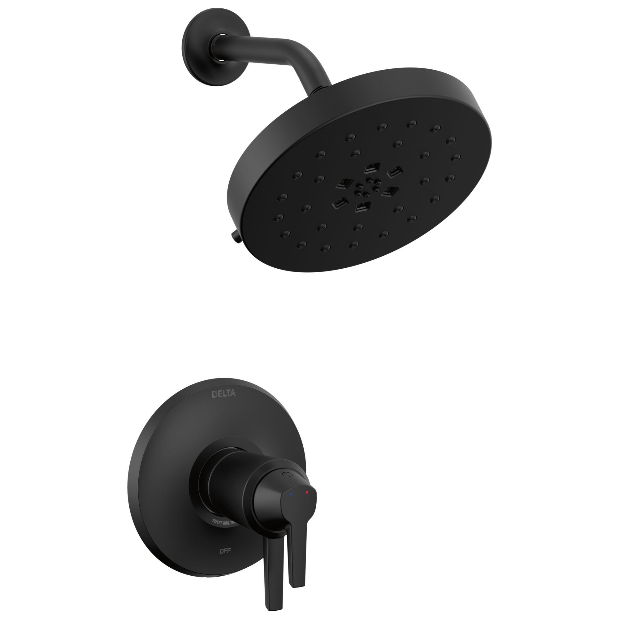 Delta Faucet Galeone 17T Series Shower Trim with Ultrasoak - Matte Black