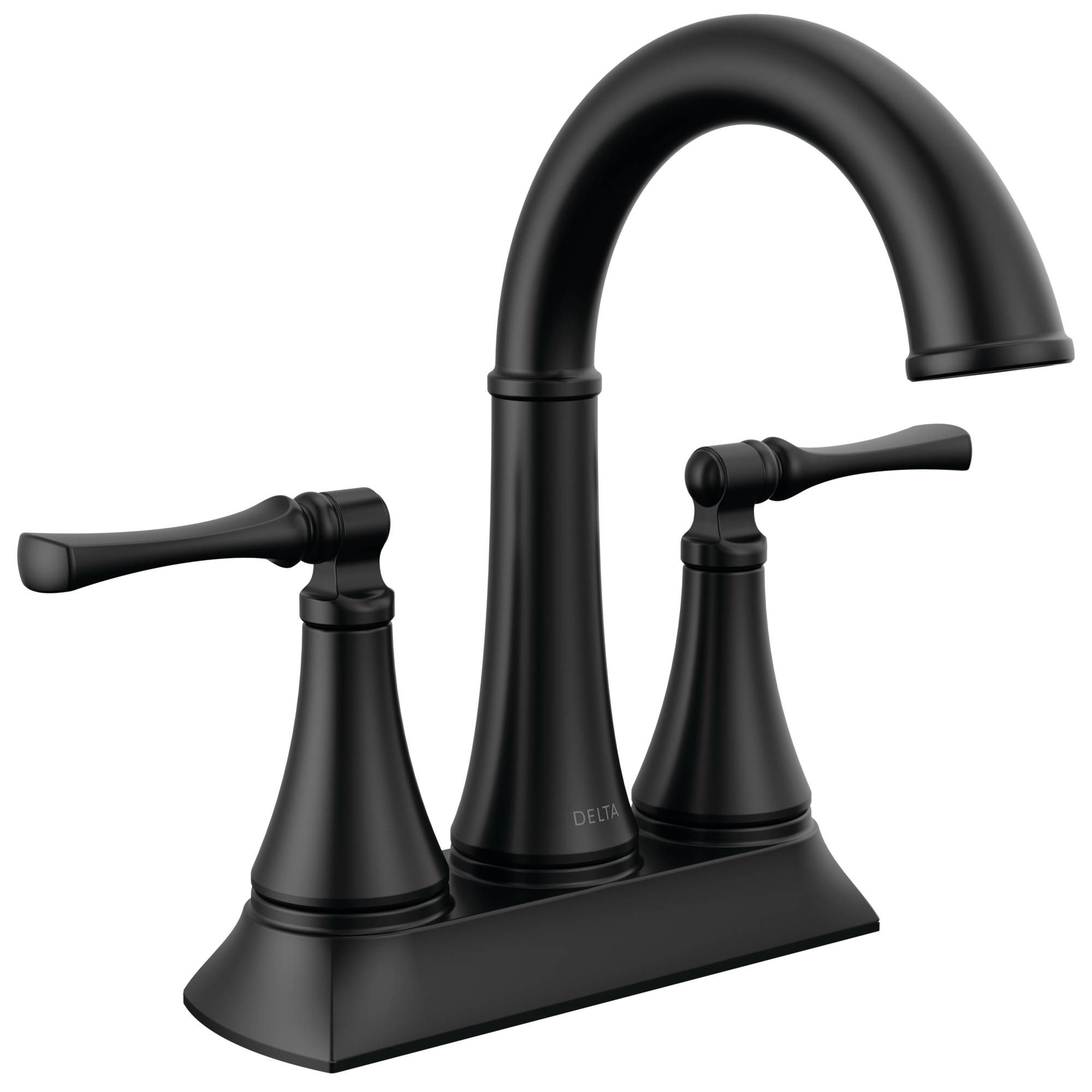Delta Faucet ArchdaleE Two Handle Centerset Bathroom Faucet - Matte Black