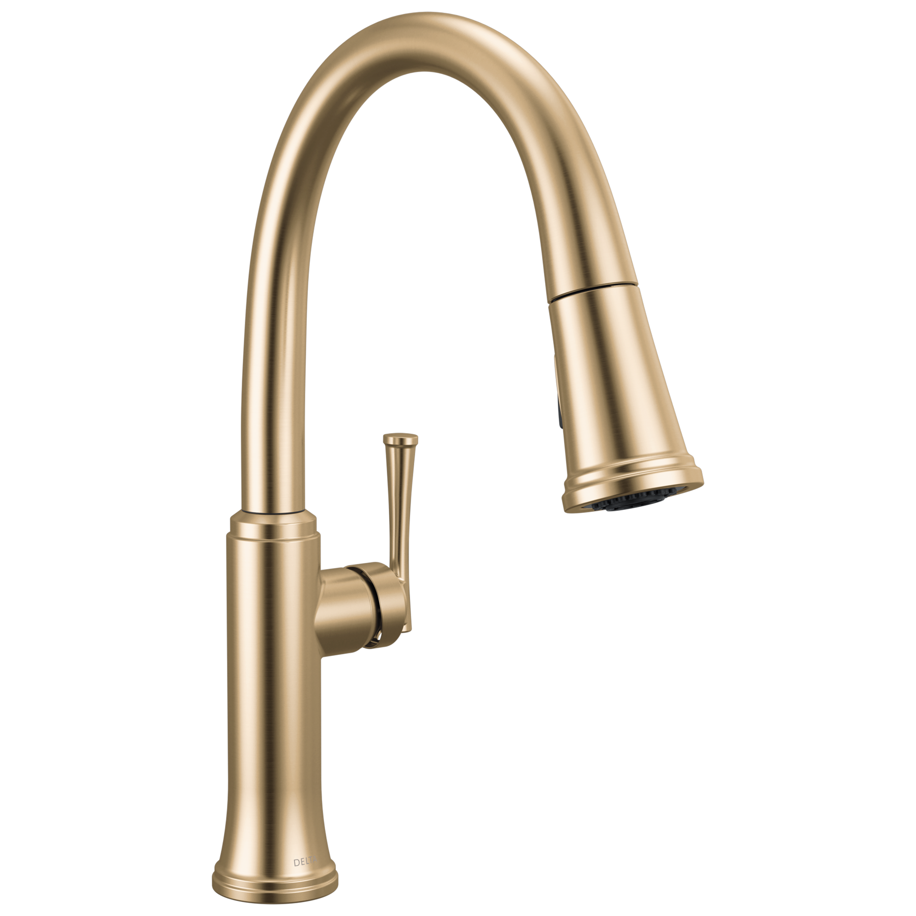 Single Handle Pull-Down Kitchen Faucet in Champagne Bronze 19842