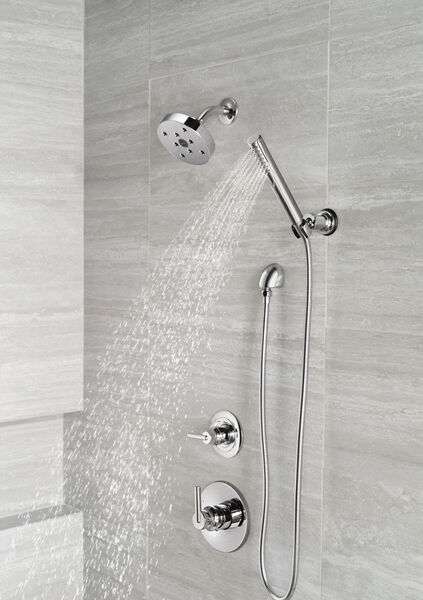 Premium Single-Setting Adjustable Wall Mount Hand Shower in Chrome ...