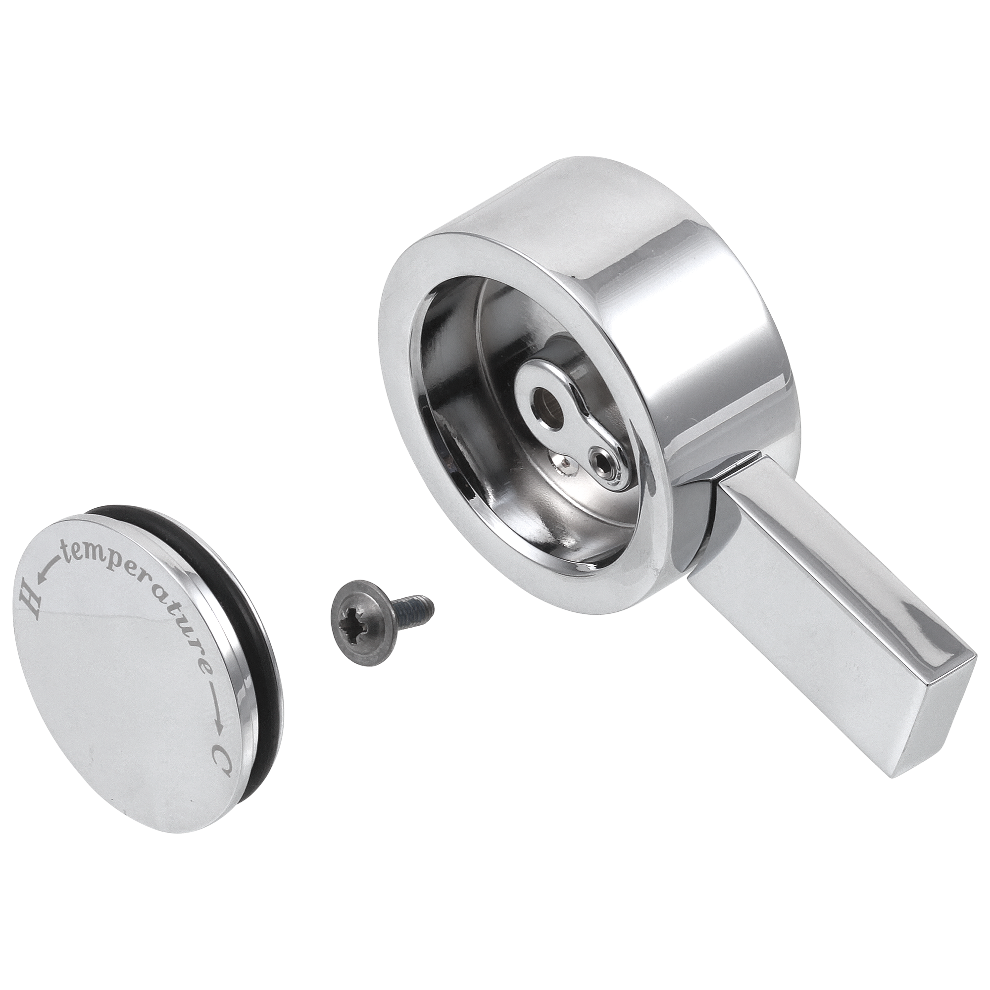 Delta Faucet Vero Temperature Knob & Cover - 17T Series - Chrome