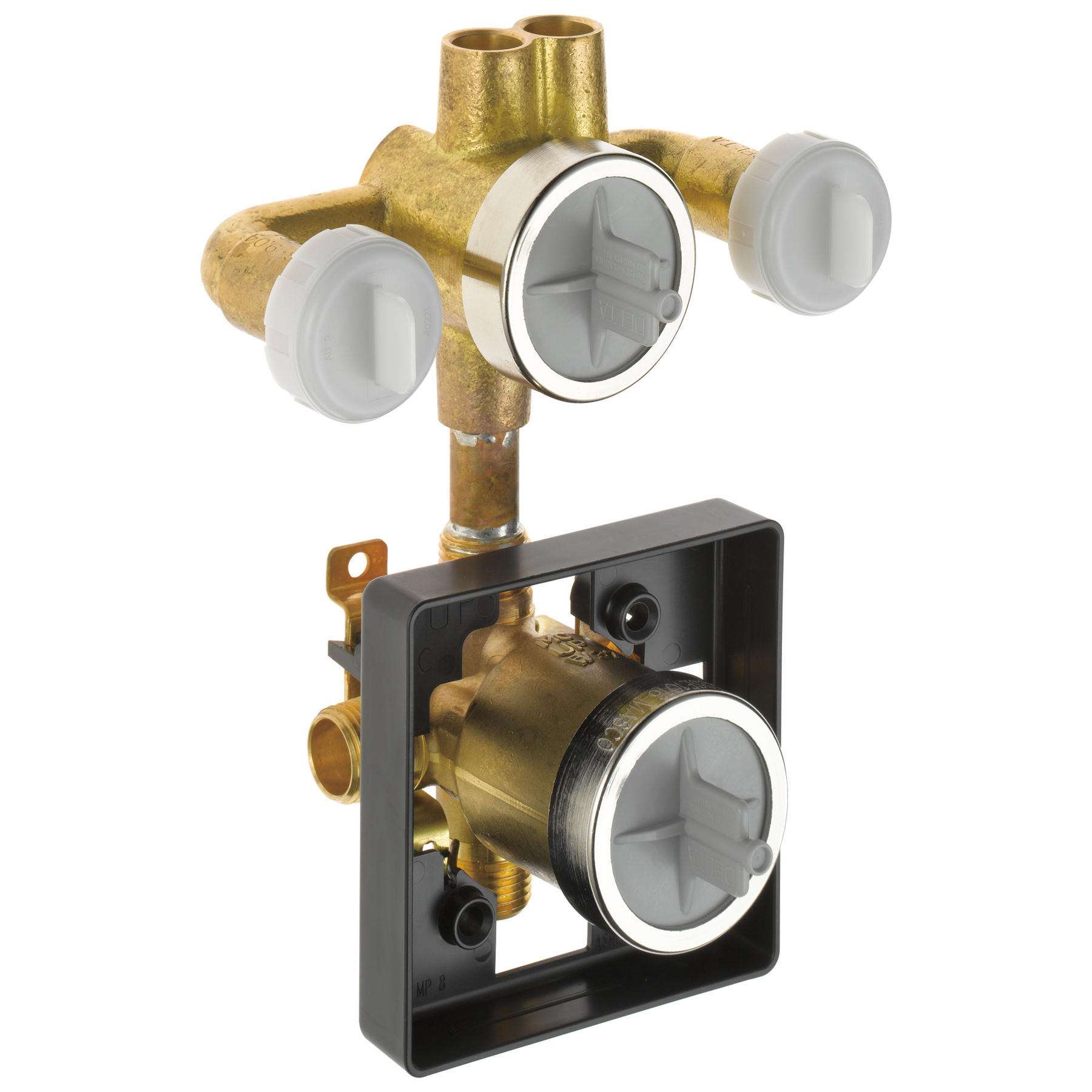 PrePlumbed RoughIn Valve with Extra Outlet (6Function) in NA R18222