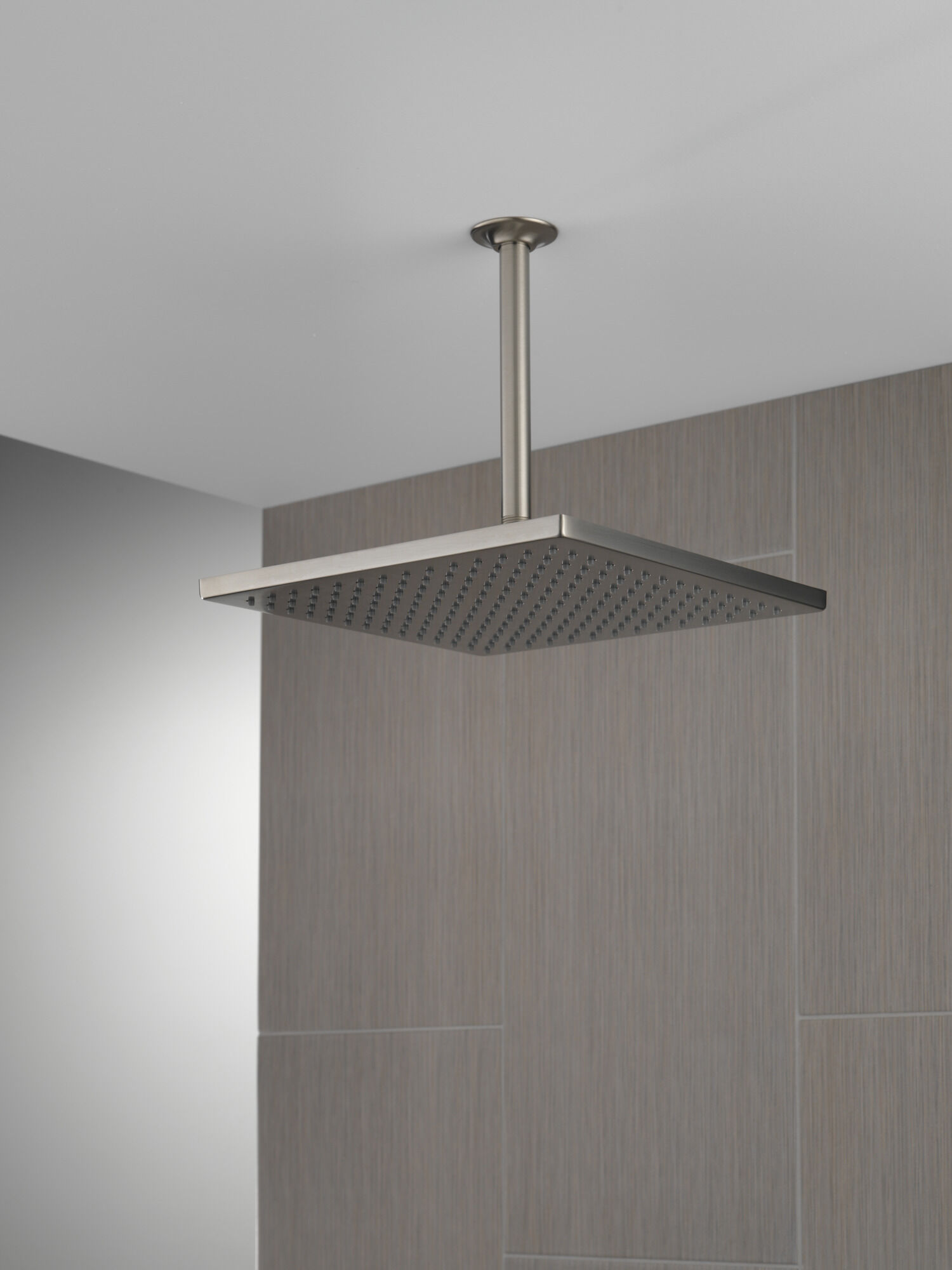 Single-Setting Metal Raincan Shower Head in Lumicoat® Stainless