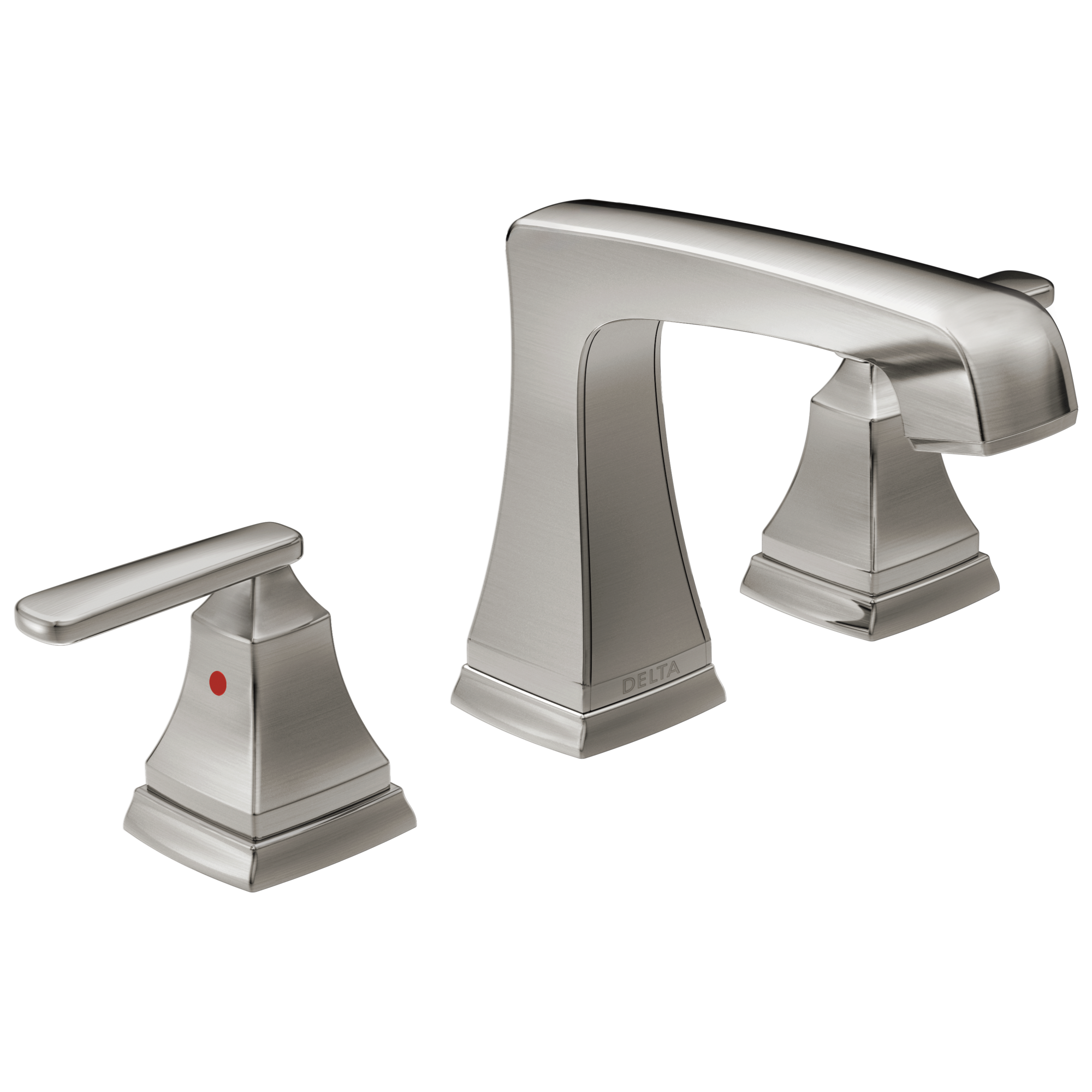 Delta Faucet Ashlyn Two Handle Widespread Bathroom Faucet with EZ Anchor - Stainless
