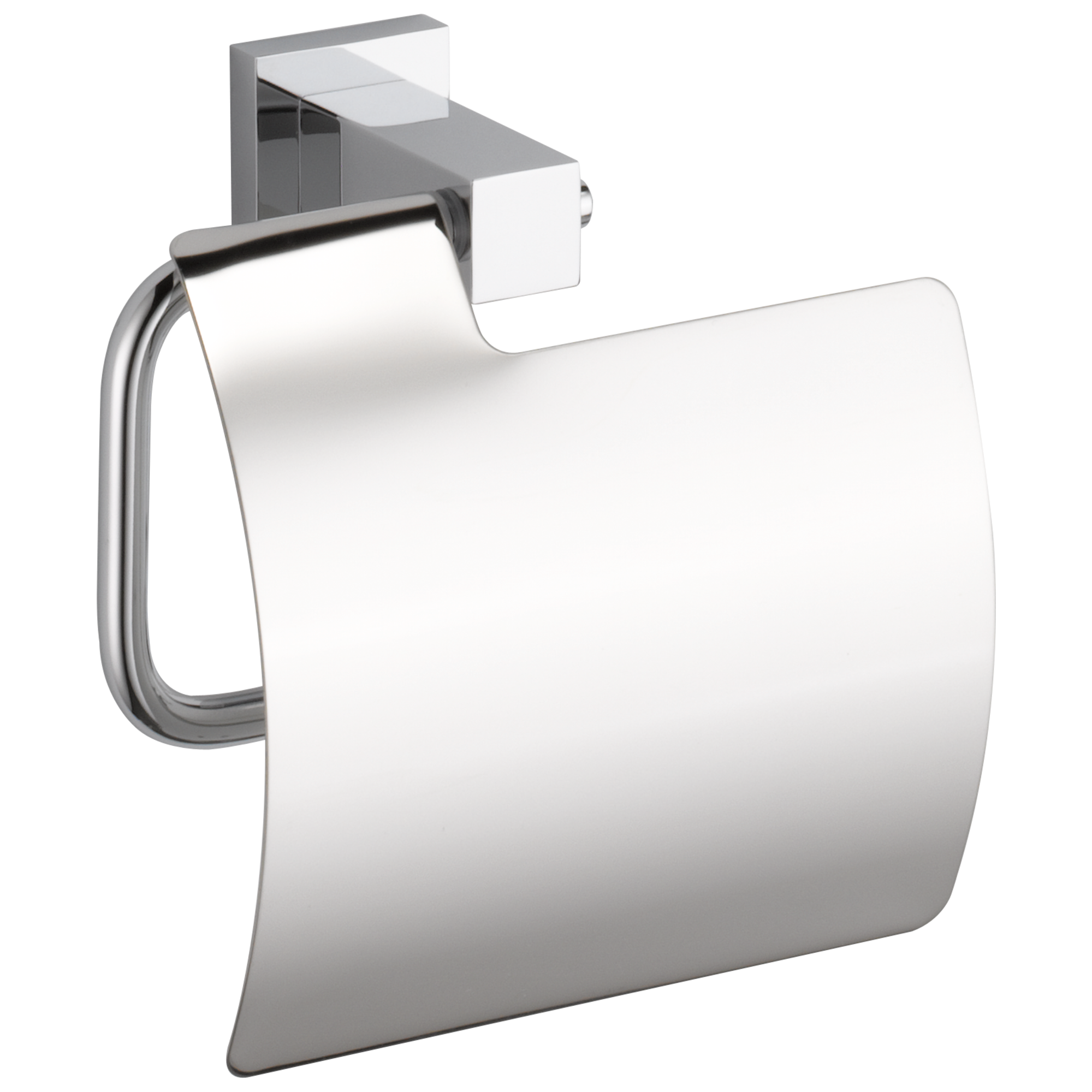 Brevard Tissue Holder with Cover - Chrome