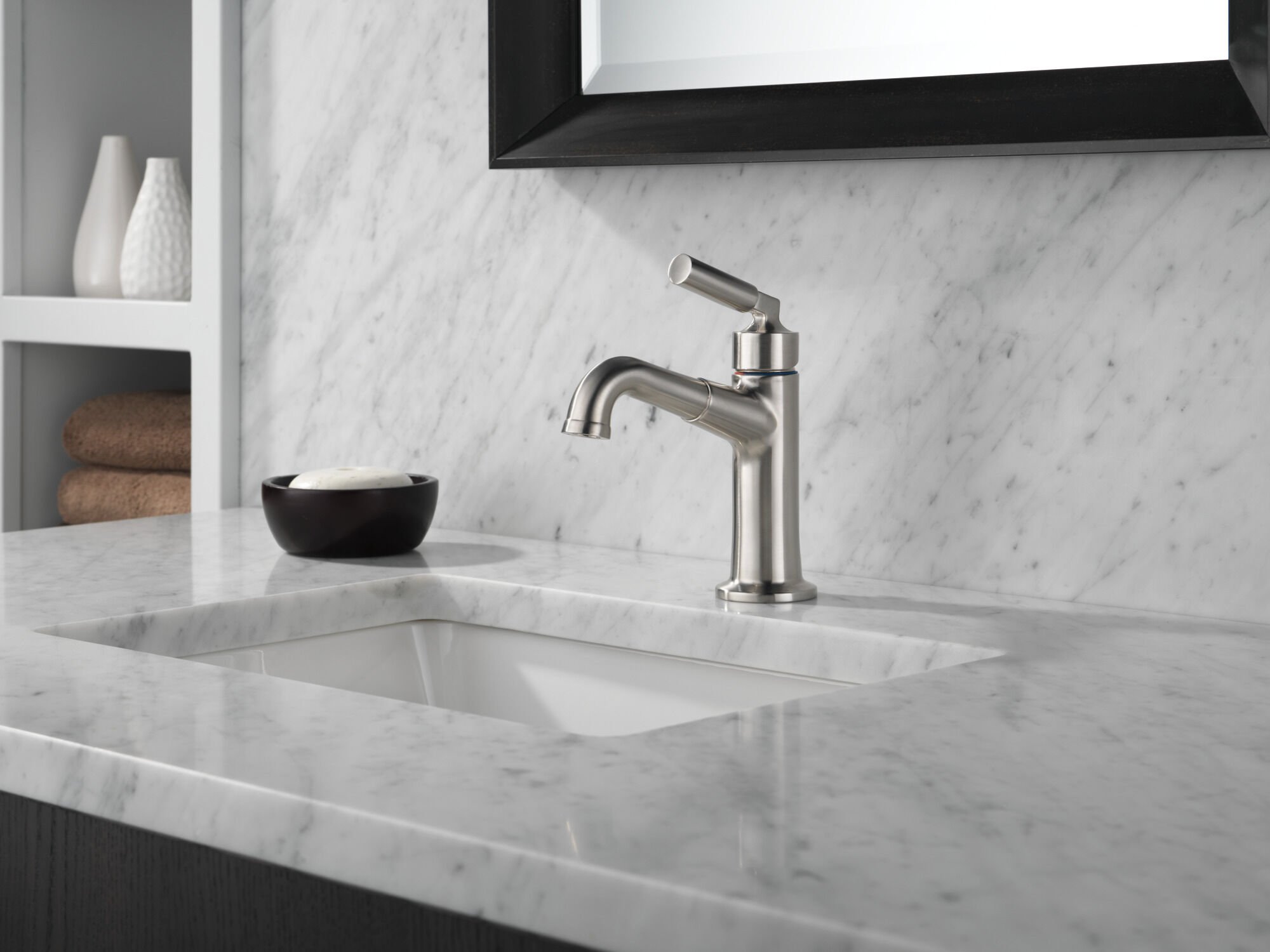 Single Handle Bathroom Faucet in Stainless 548LF-SSMPU | Delta Faucet