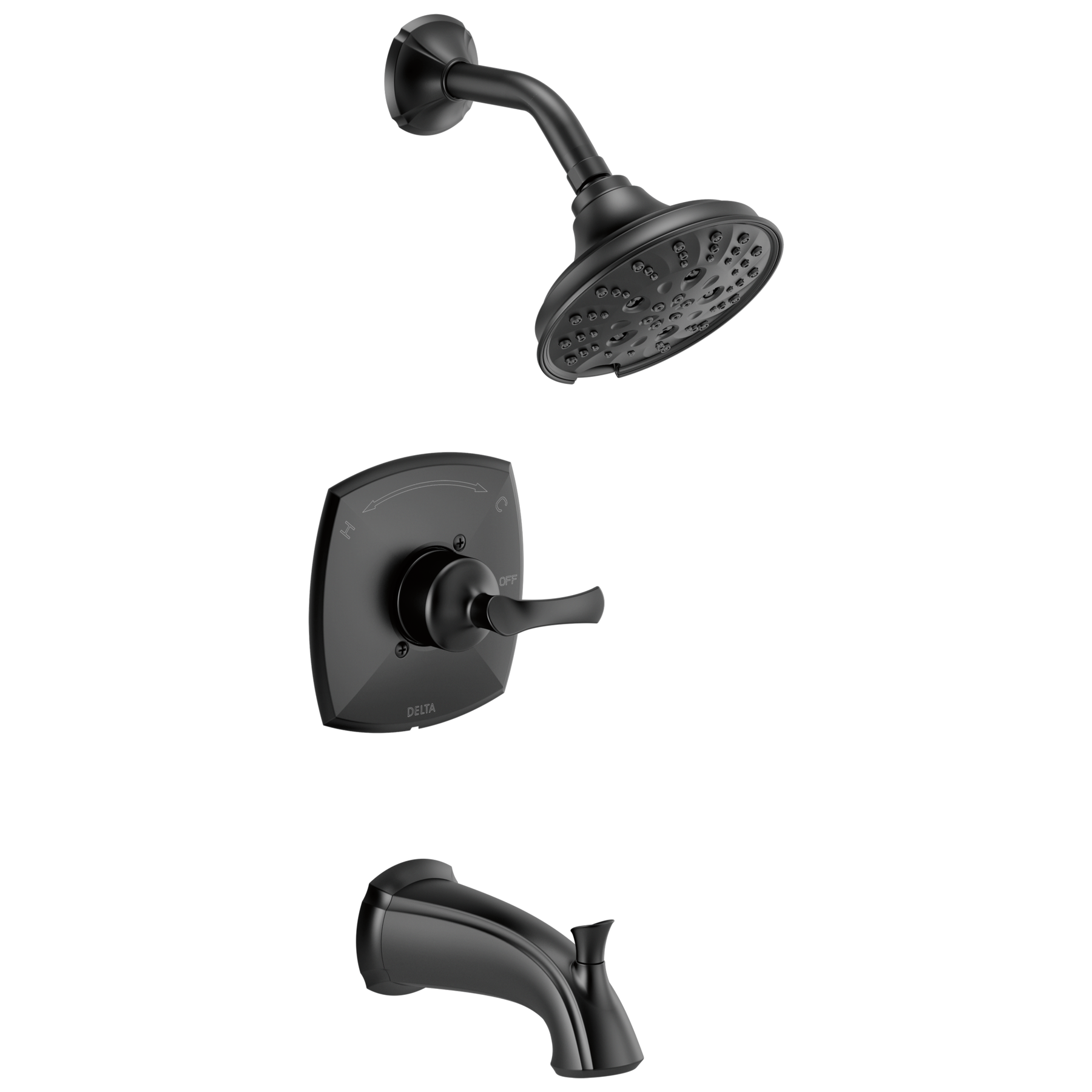 Monitor 14 Series Tub and Shower Trim in Matte Black 144748-BL