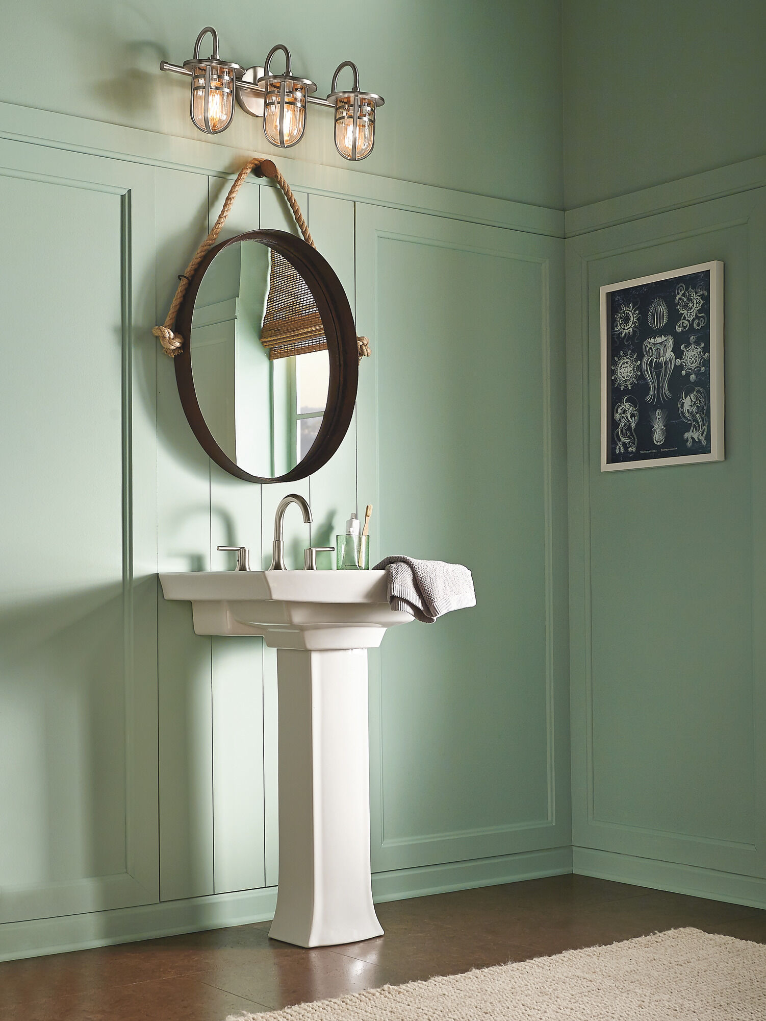 Two Handle Widespread Bathroom Faucet in Stainless 3559-SSMPU-DST