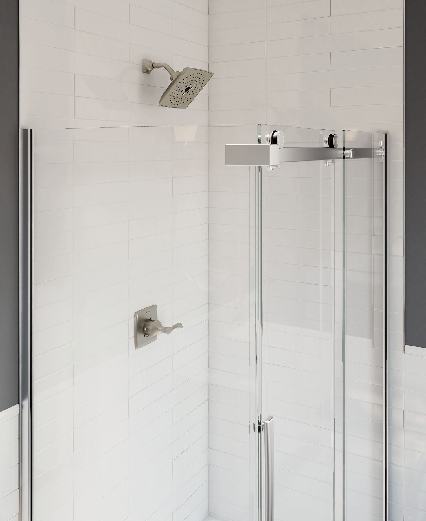 48" x 36" Frameless Shower Enclosure in Stainless B9129124836SS