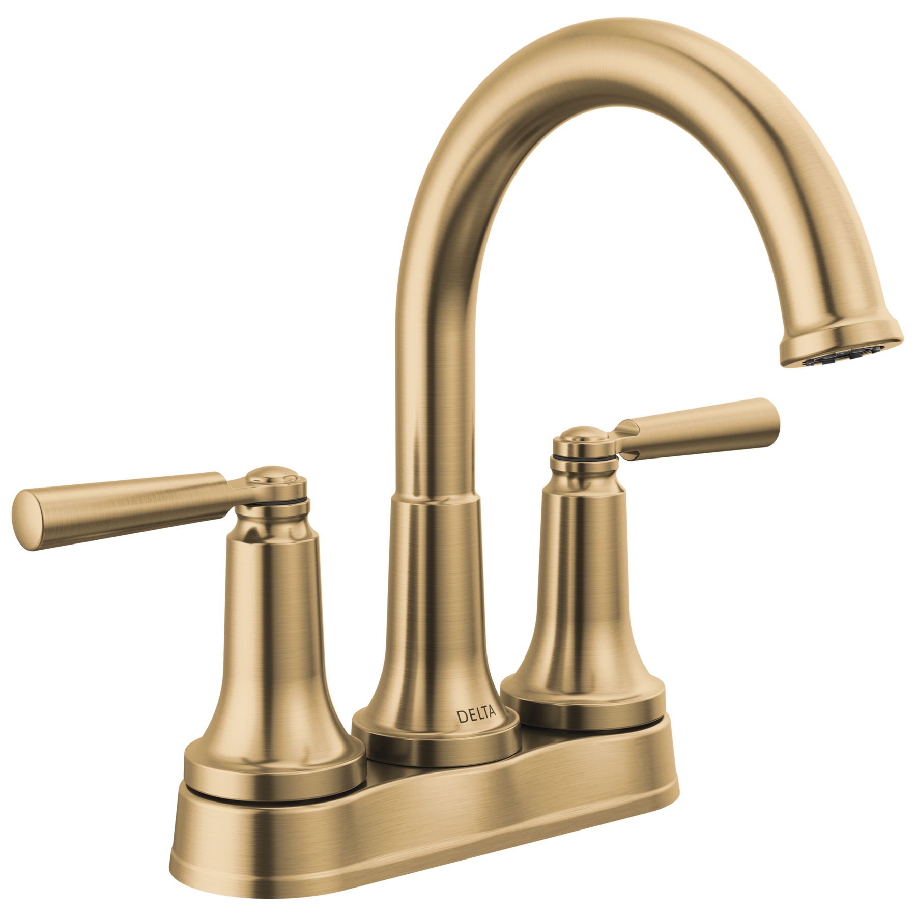 Two Handle Centerset Bathroom Faucet in Champagne Bronze 2535