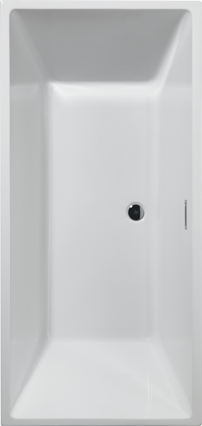 67 in. x 32 in. Freestanding Tub with Center Drain in High Gloss