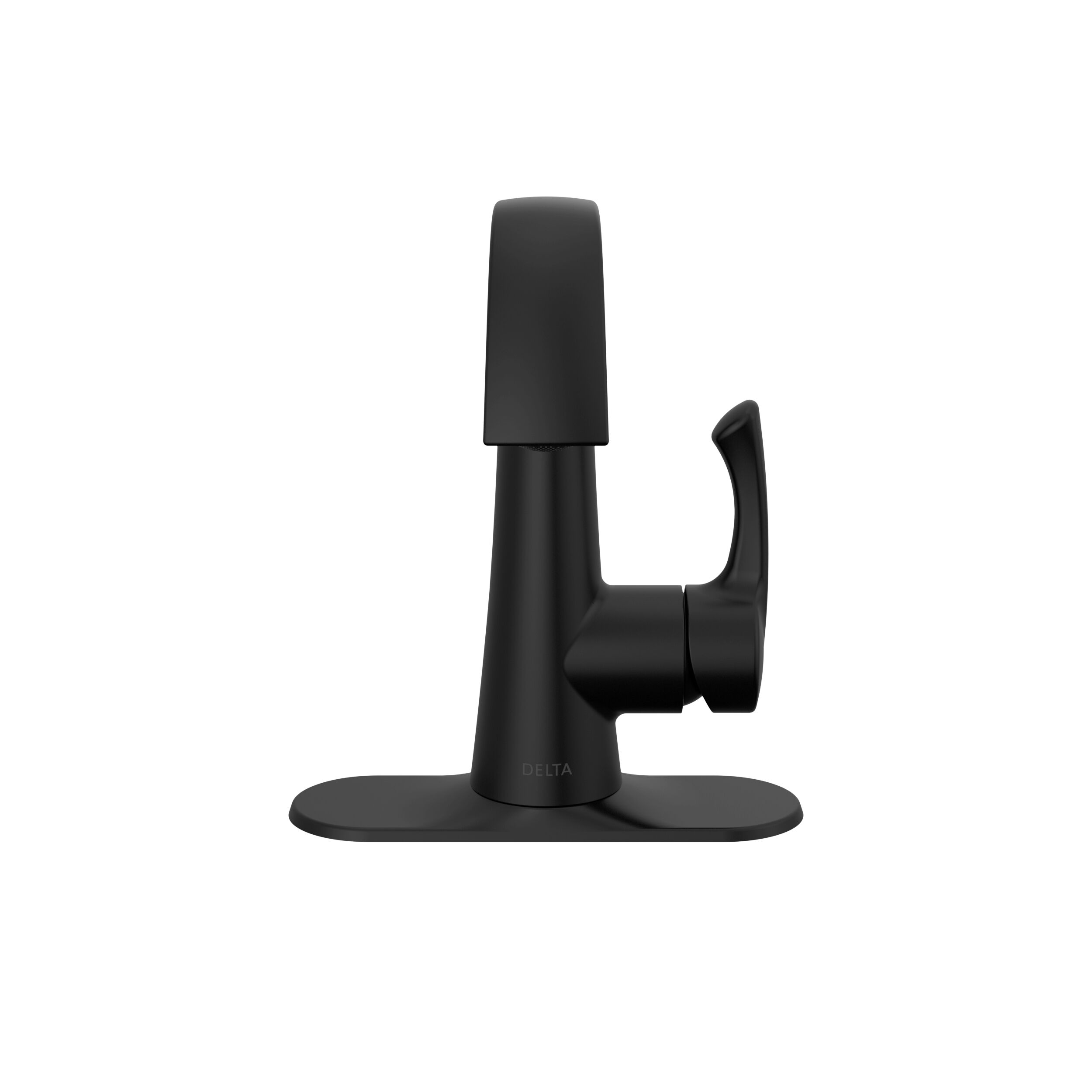 Single Handle Centerset Faucet in Matte Black 15890LF-BL | Delta