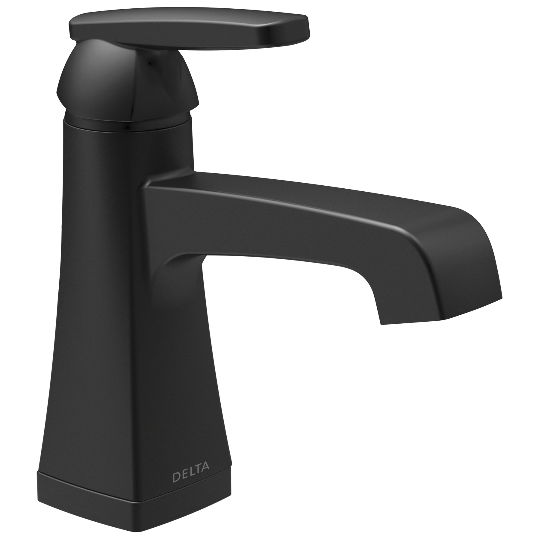 Single Handle Lavatory Faucet - Metal Pop-Up in Matte Black 564