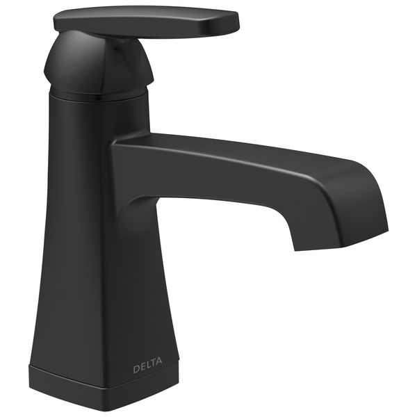 Single Handle Lavatory Faucet - Metal Pop-Up in Matte Black 564