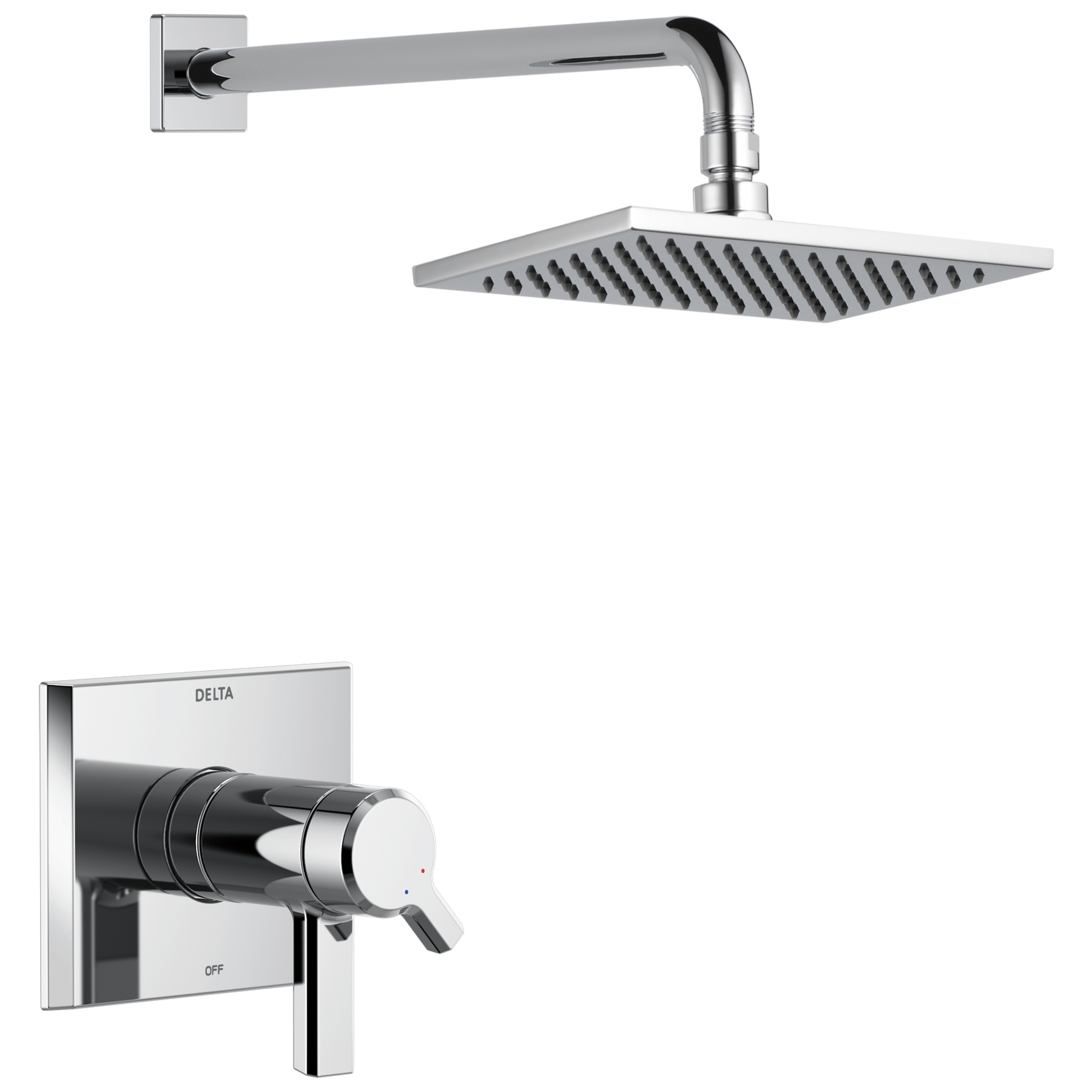 TempAssure® 17T Series H2Okinetic® Shower Trim in Lumicoat® Chrome