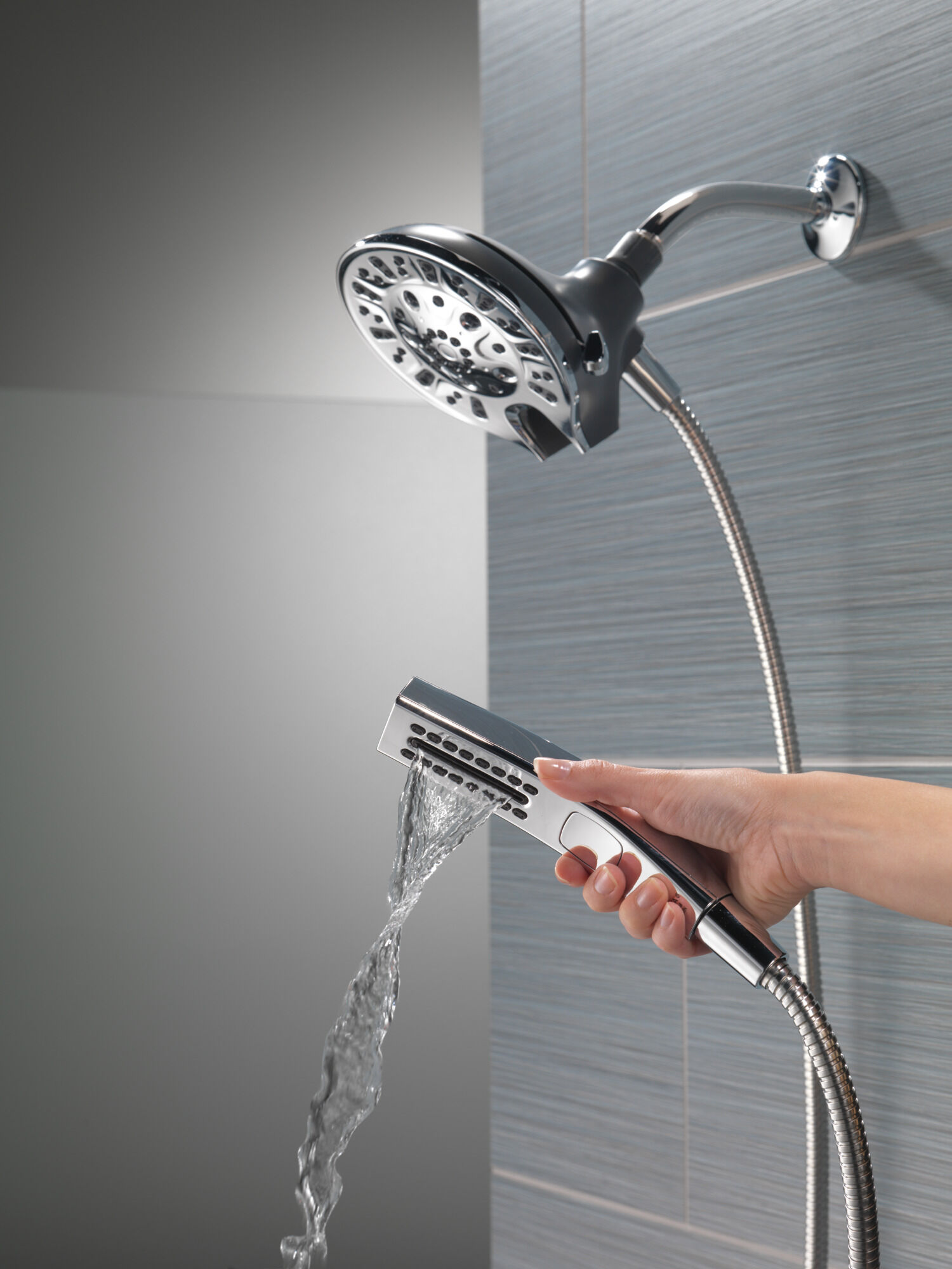 H2Okinetic® In2ition® 5-Setting Two-in-One Shower (Recertified) in