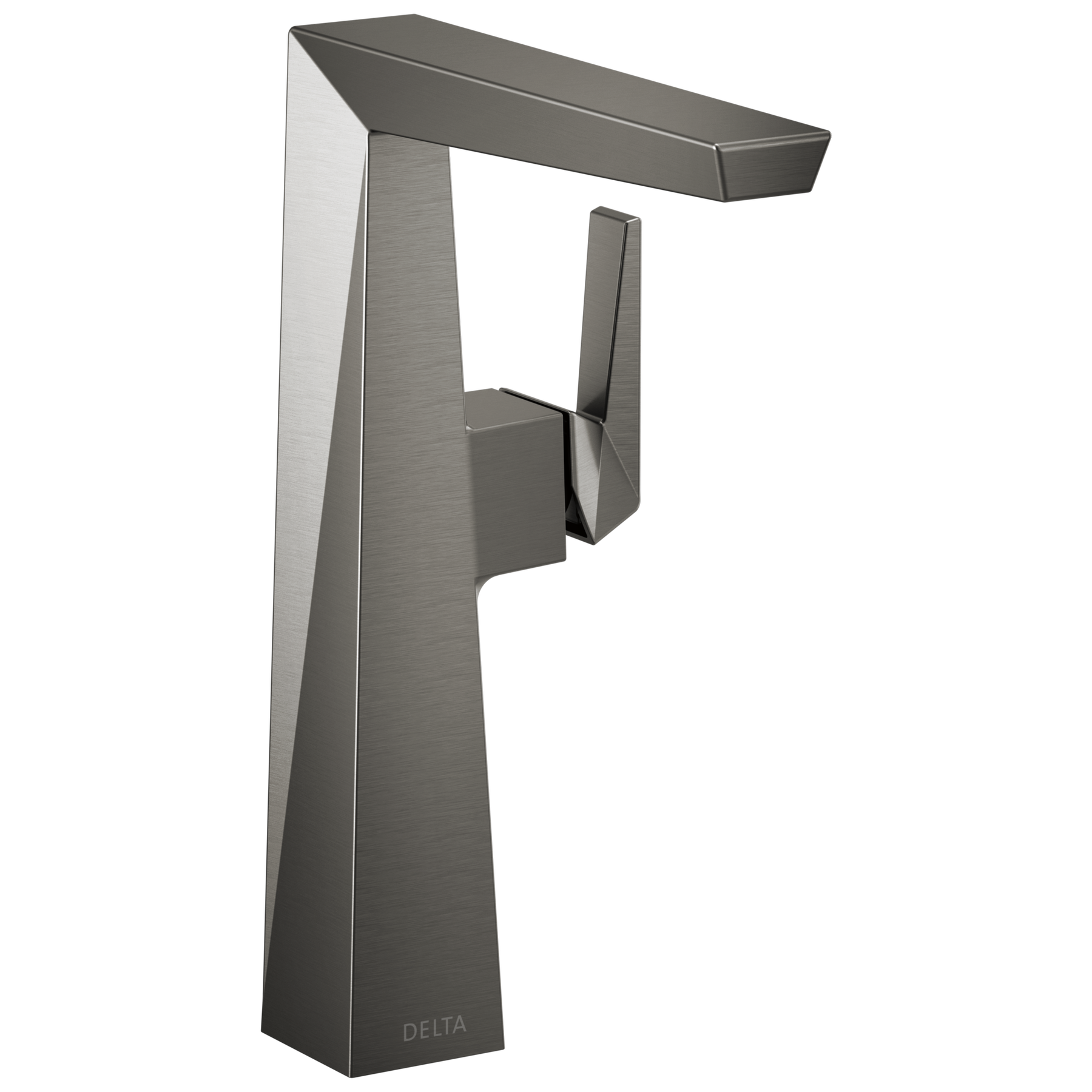 Single Handle Vessel Bathroom Faucet in Lumicoat® Black Stainless