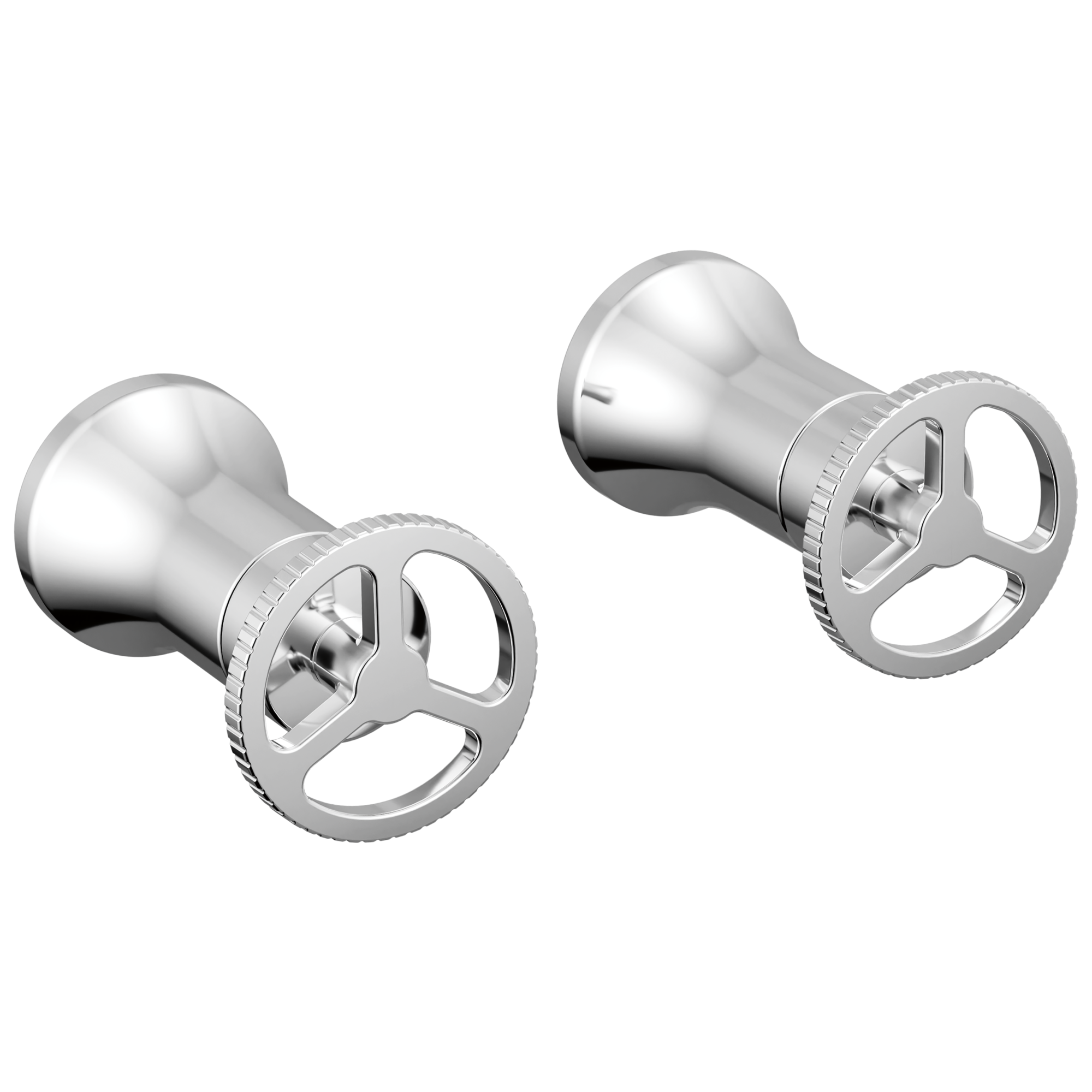 Delta Faucet Trinsic Wheel Handle - Wall Mount Lav - Chrome