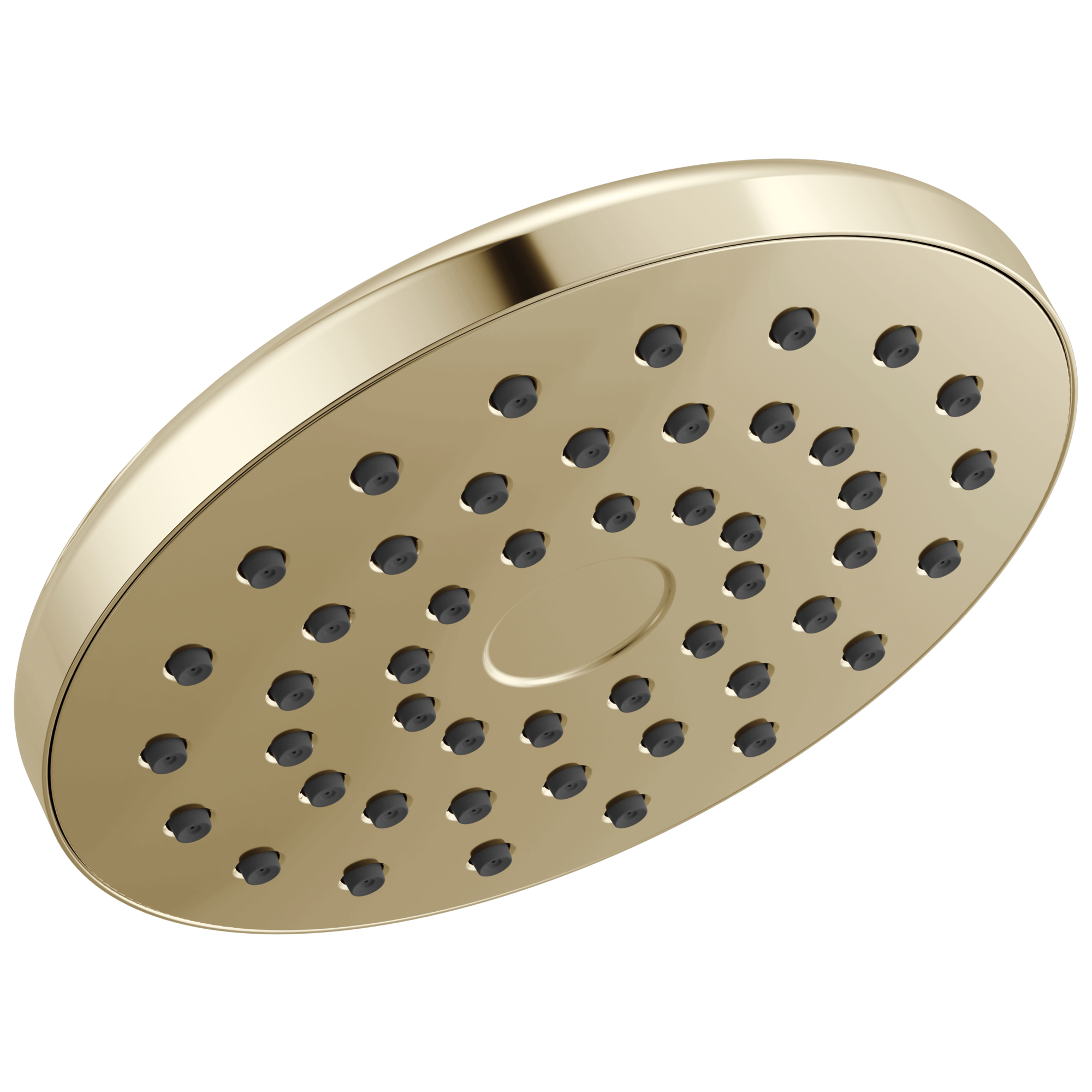 Delta Faucet Universal Showering Components: PivotPro Raincan Shower Head - Lumicoat Polished Nickel