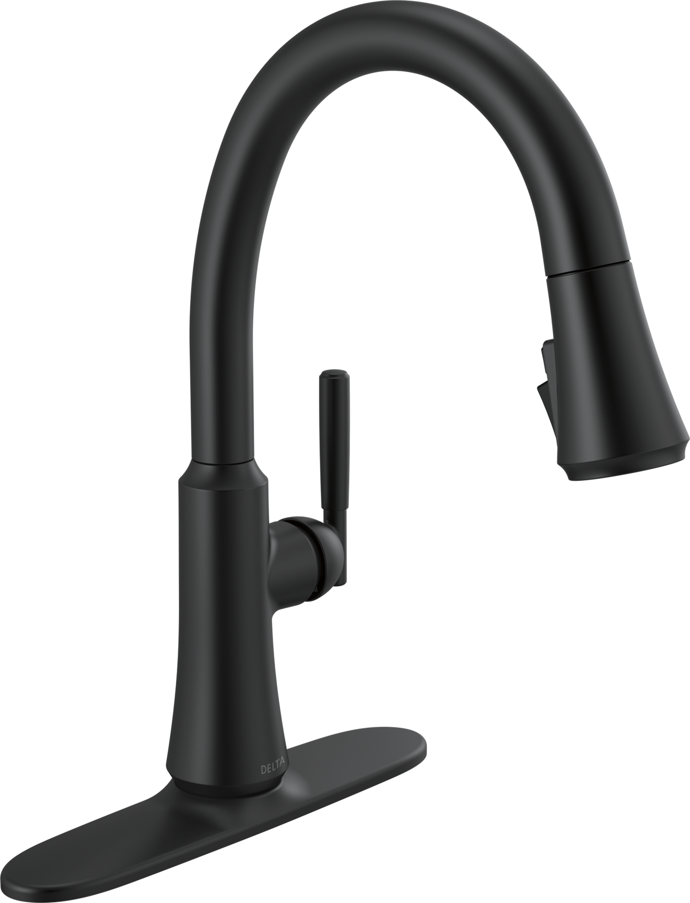 Single Handle Pull-Down Kitchen Faucet in Matte Black 9179