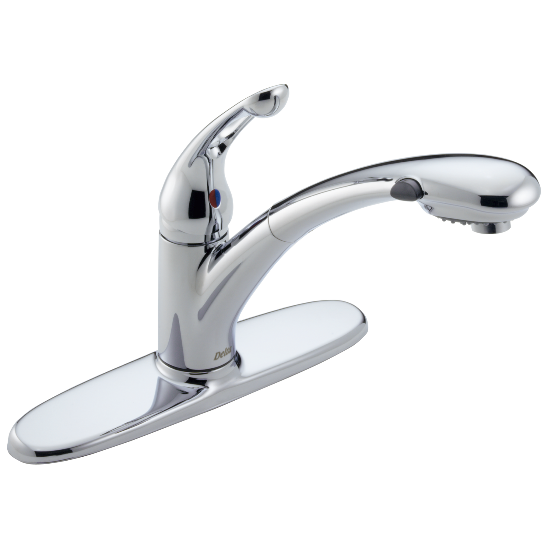 Single Handle PullOut Kitchen Faucet in Chrome 472DST Delta Faucet