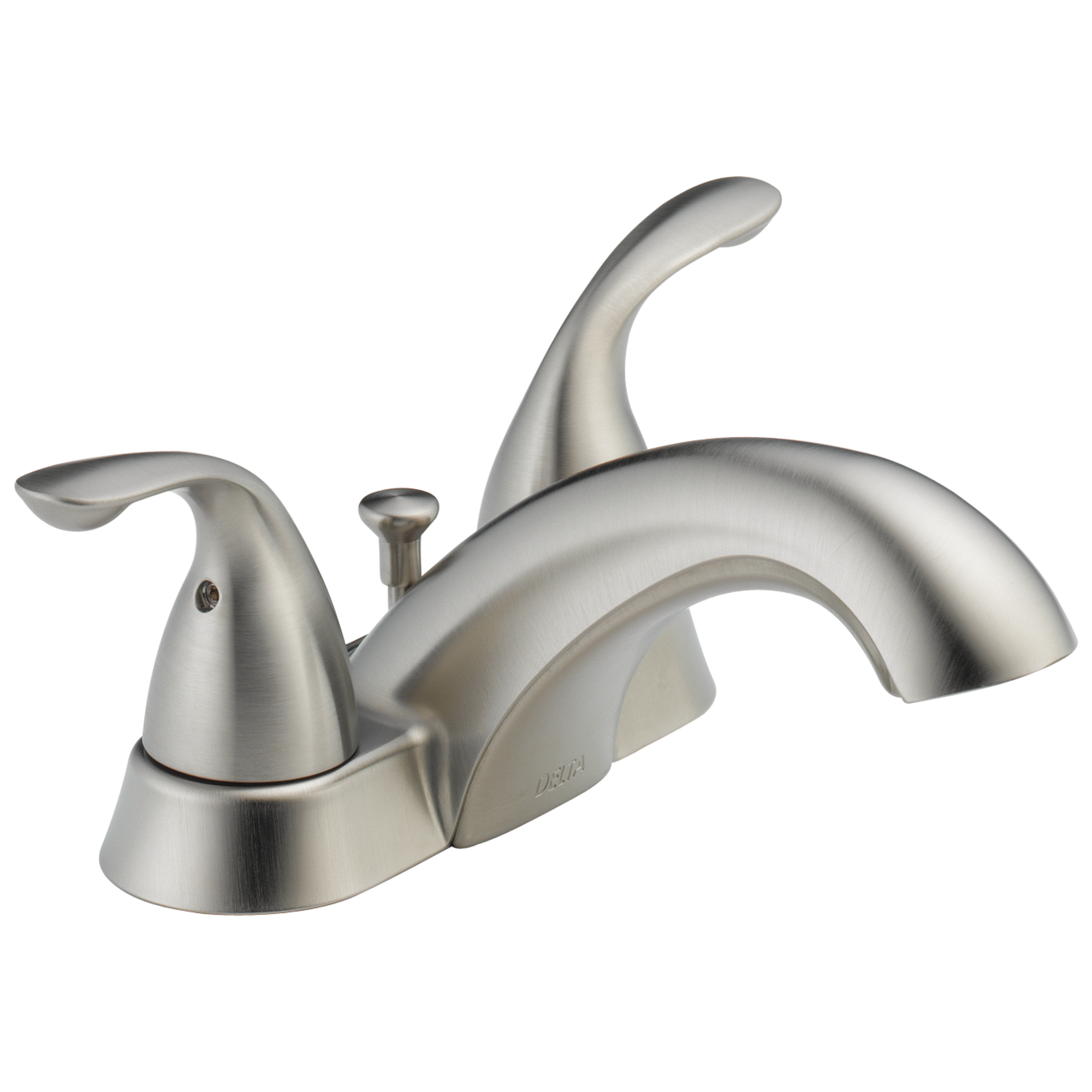 Delta Faucet Classic Two Handle Centerset Bathroom Faucet - Stainless